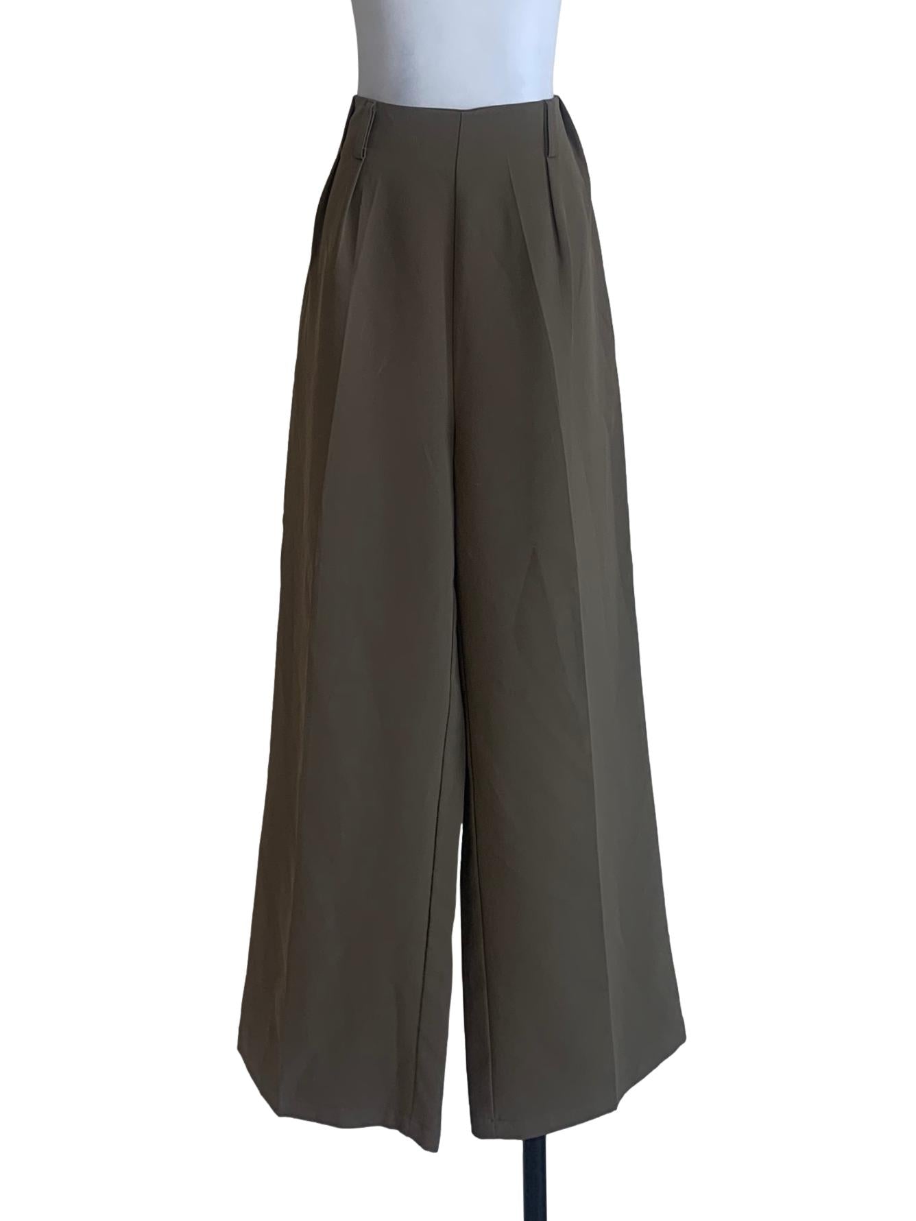 Sage Green Wide Leg Pants