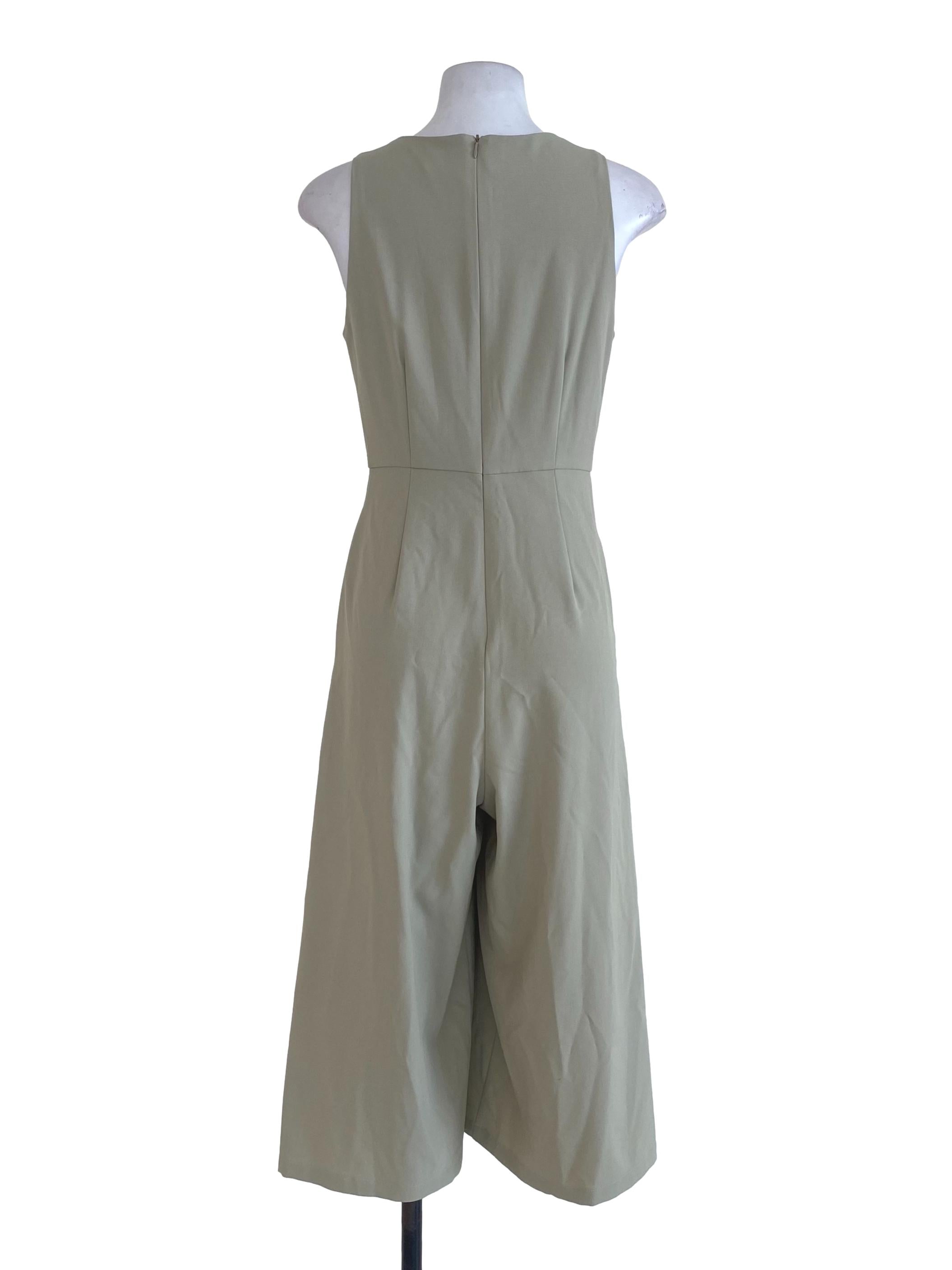 Fayth  Sage Plain Jumpsuit  | REFASH