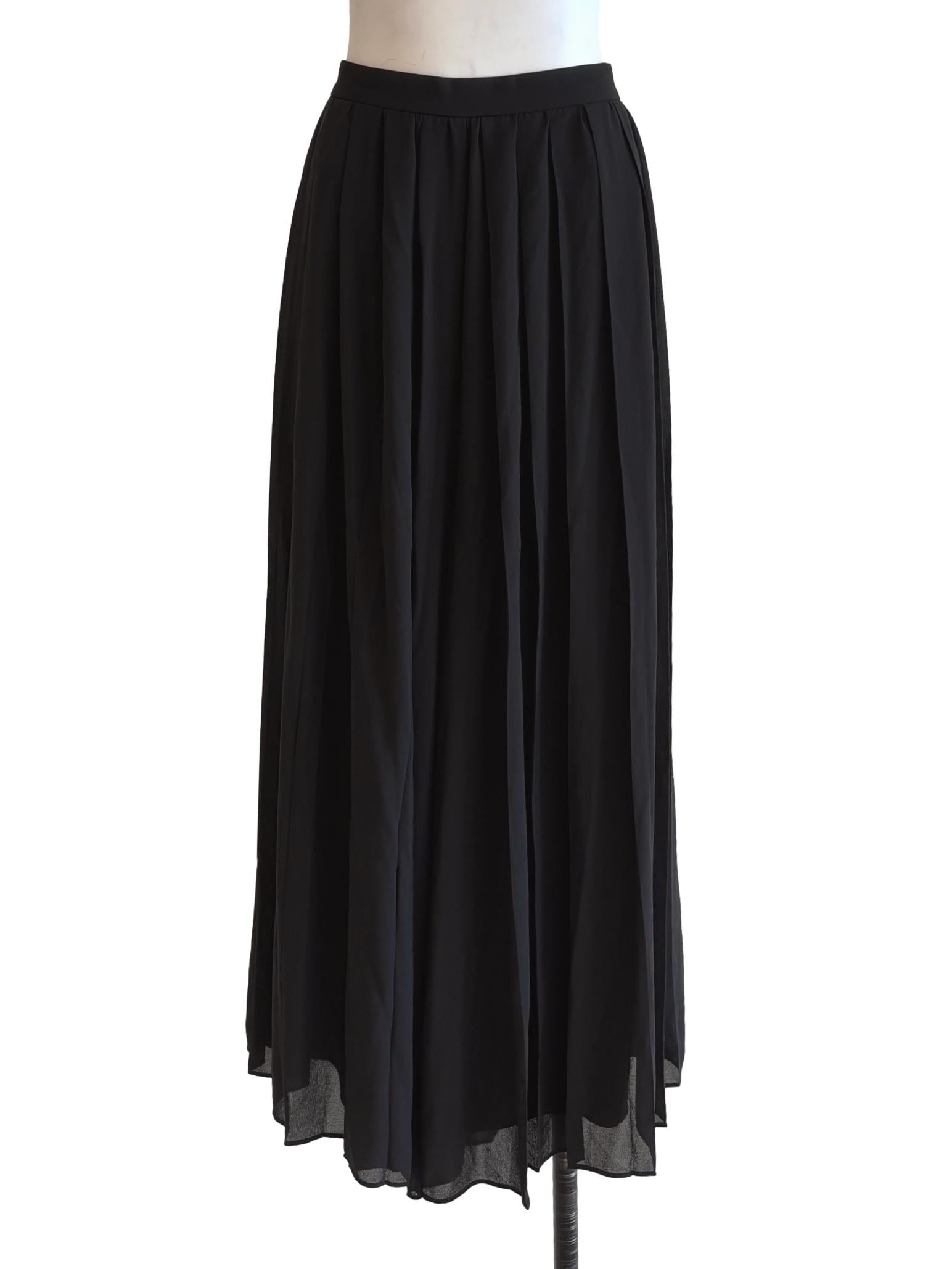 Onyx Black Pleated Pants LB