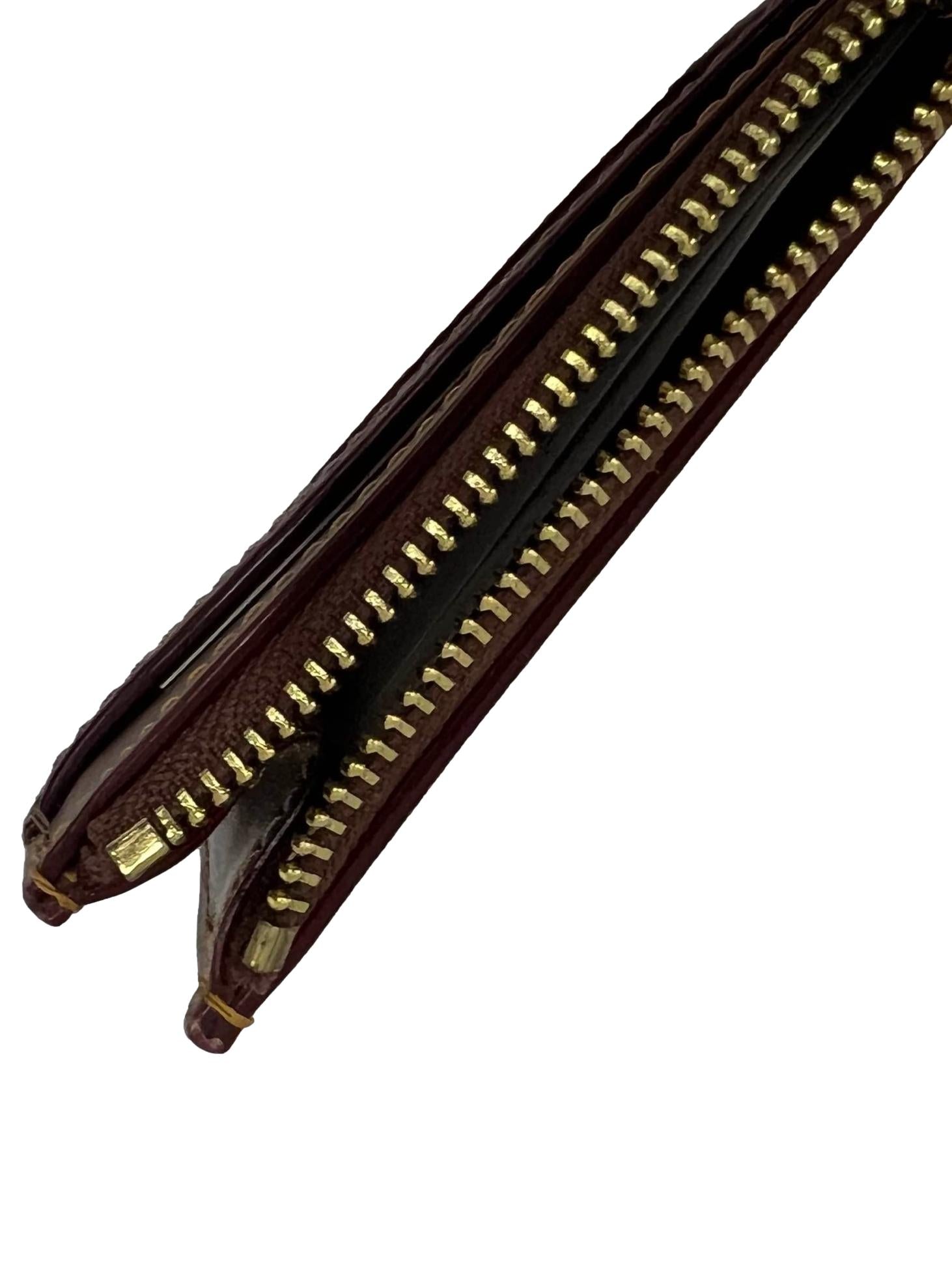 Khaki Mini Id Skinny Signature Floral Wallet