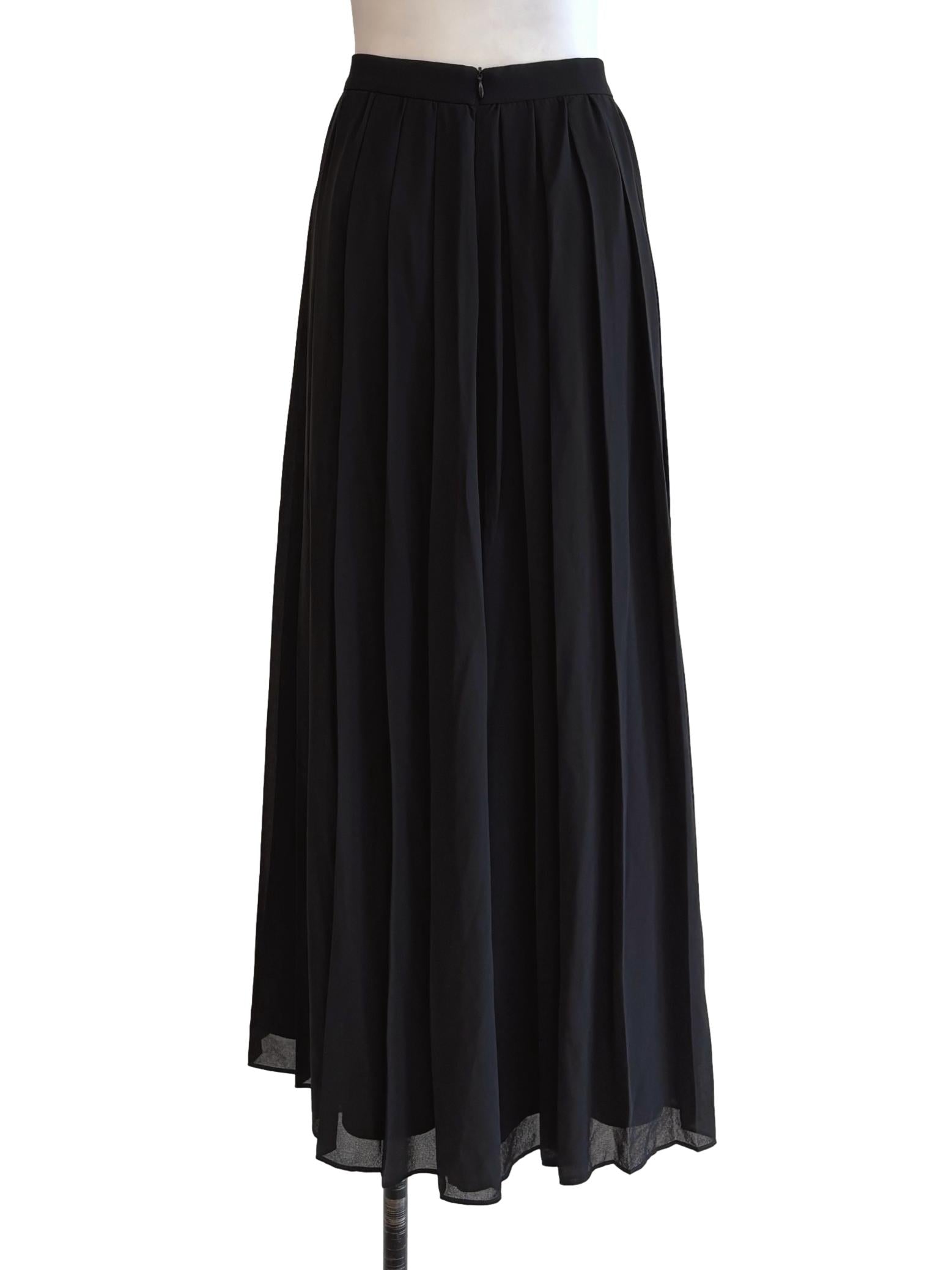 Onyx Black Pleated Pants LB