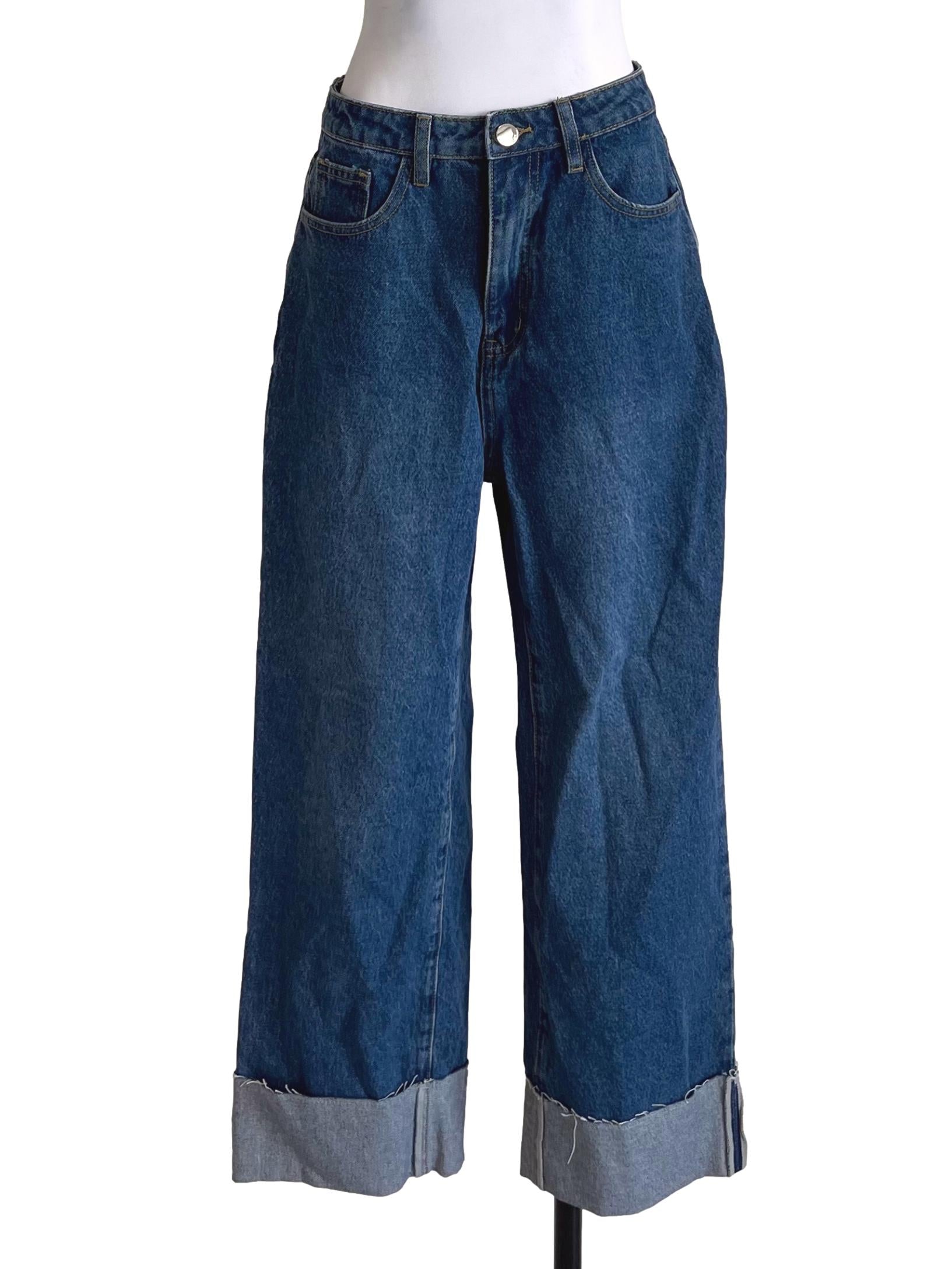Denim Blue Boyfriend Fit Jeans