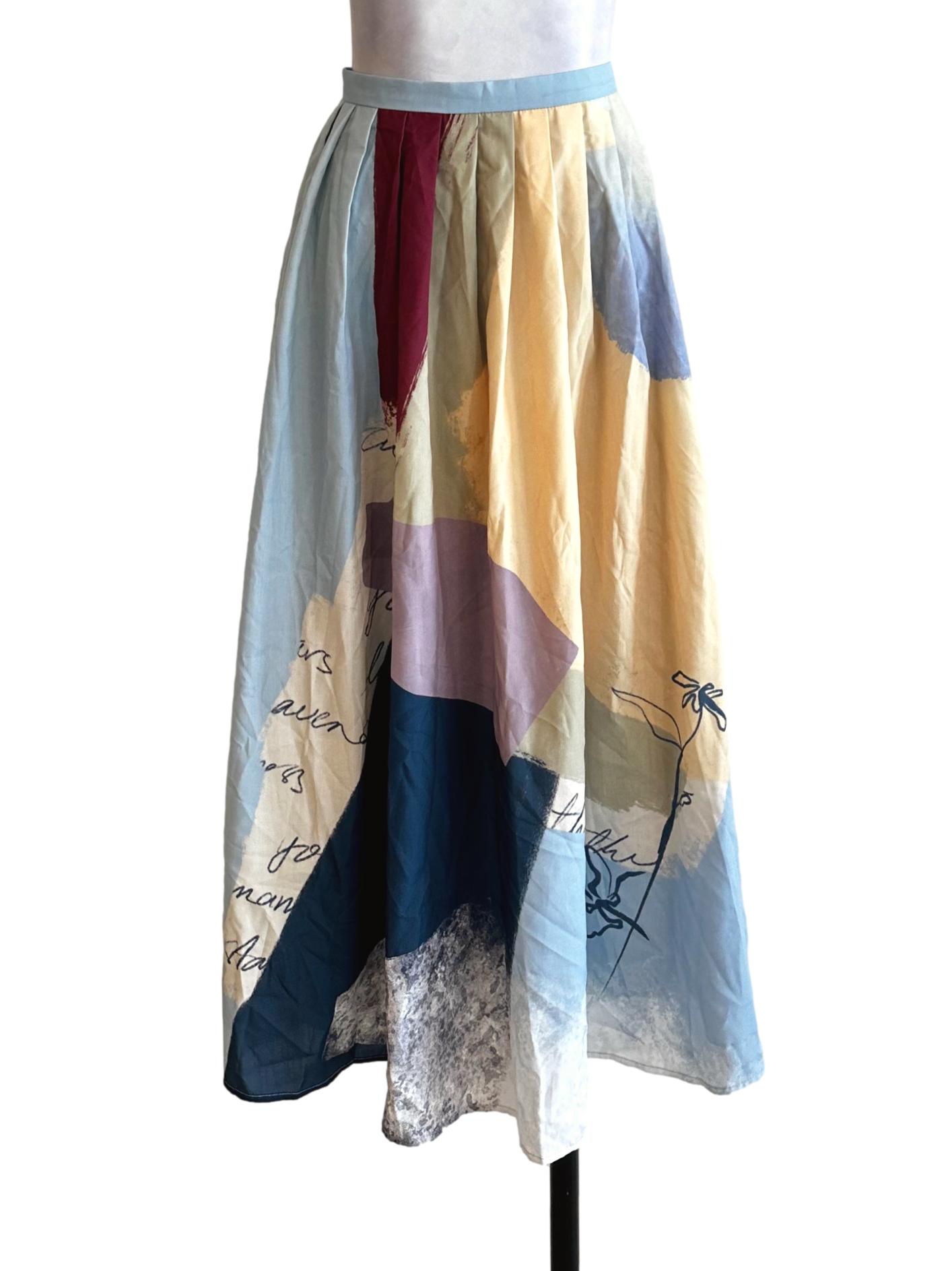 Analogue Pleated Midi Skirt OSN