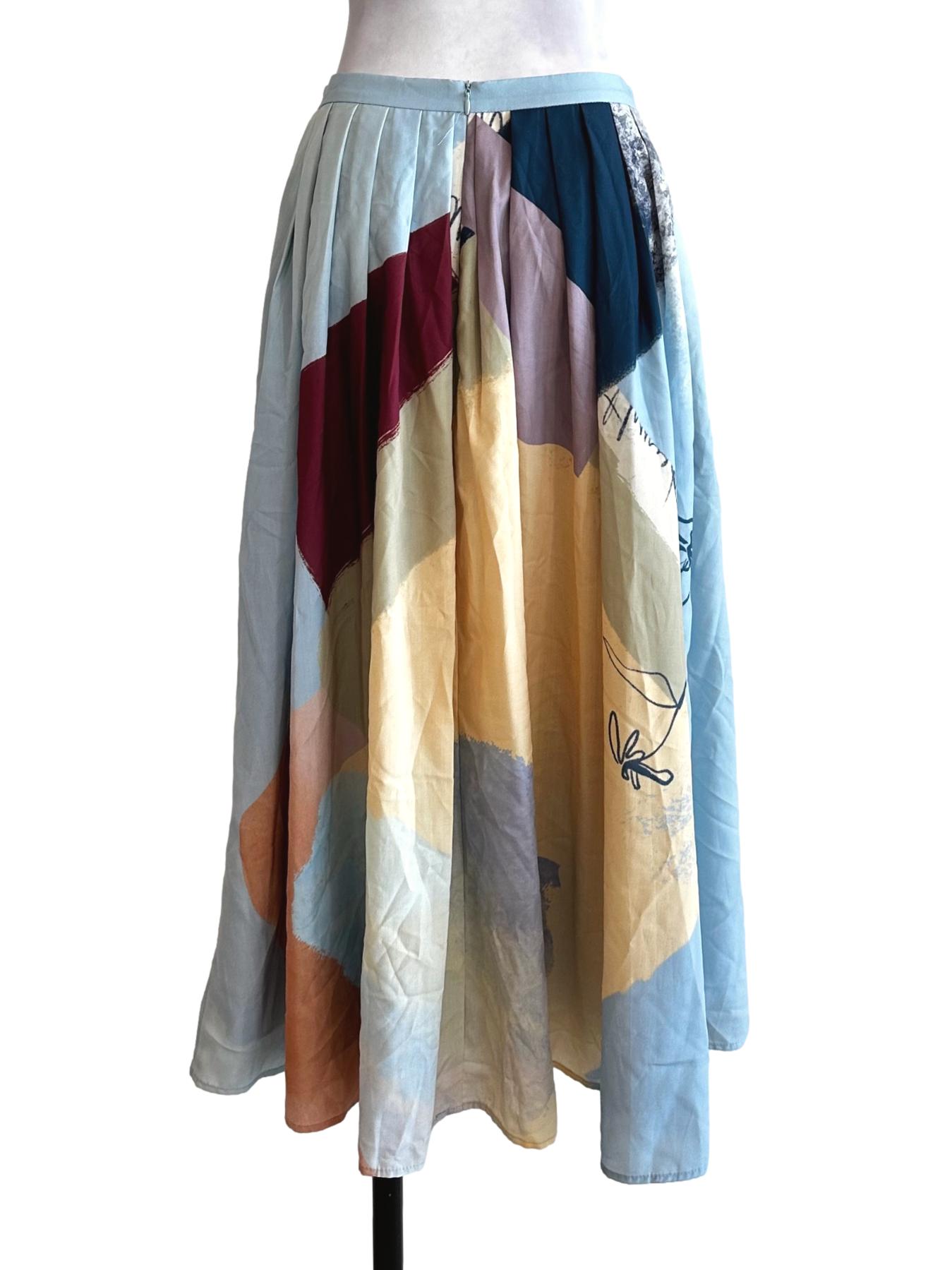 Analogue Pleated Midi Skirt OSN