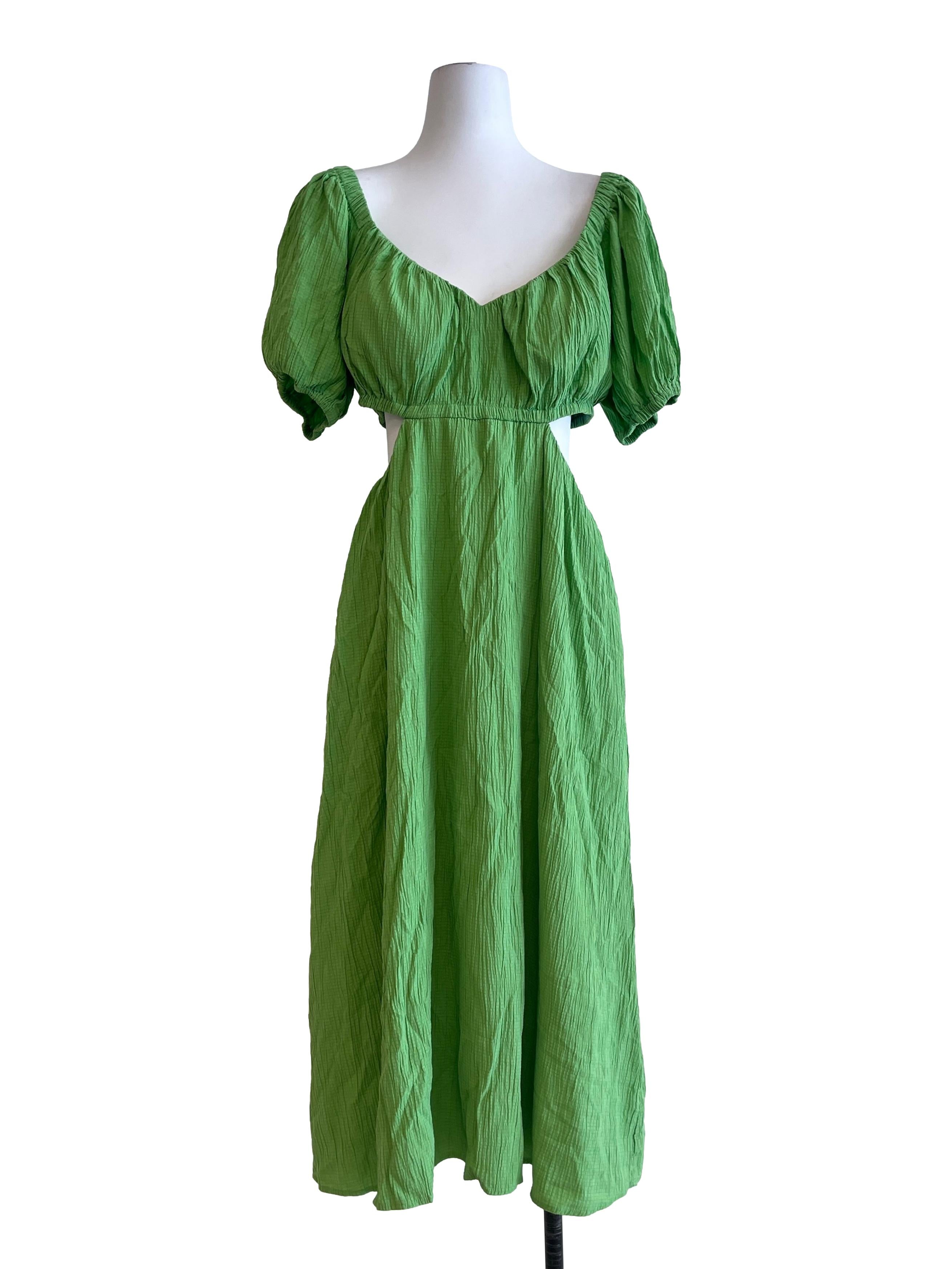 Lime Green Empire Dress