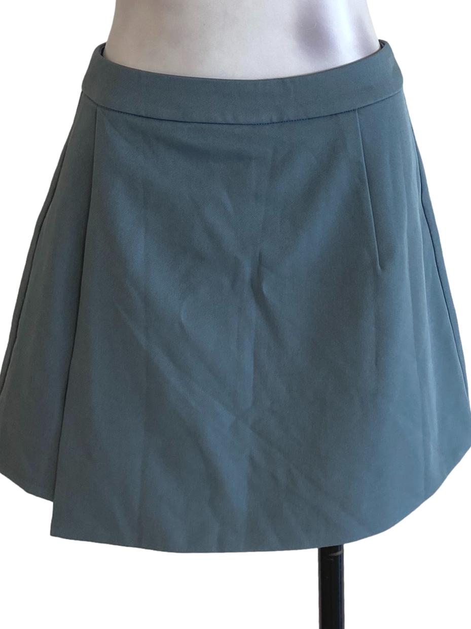 Dusty Blue Flapped Skorts