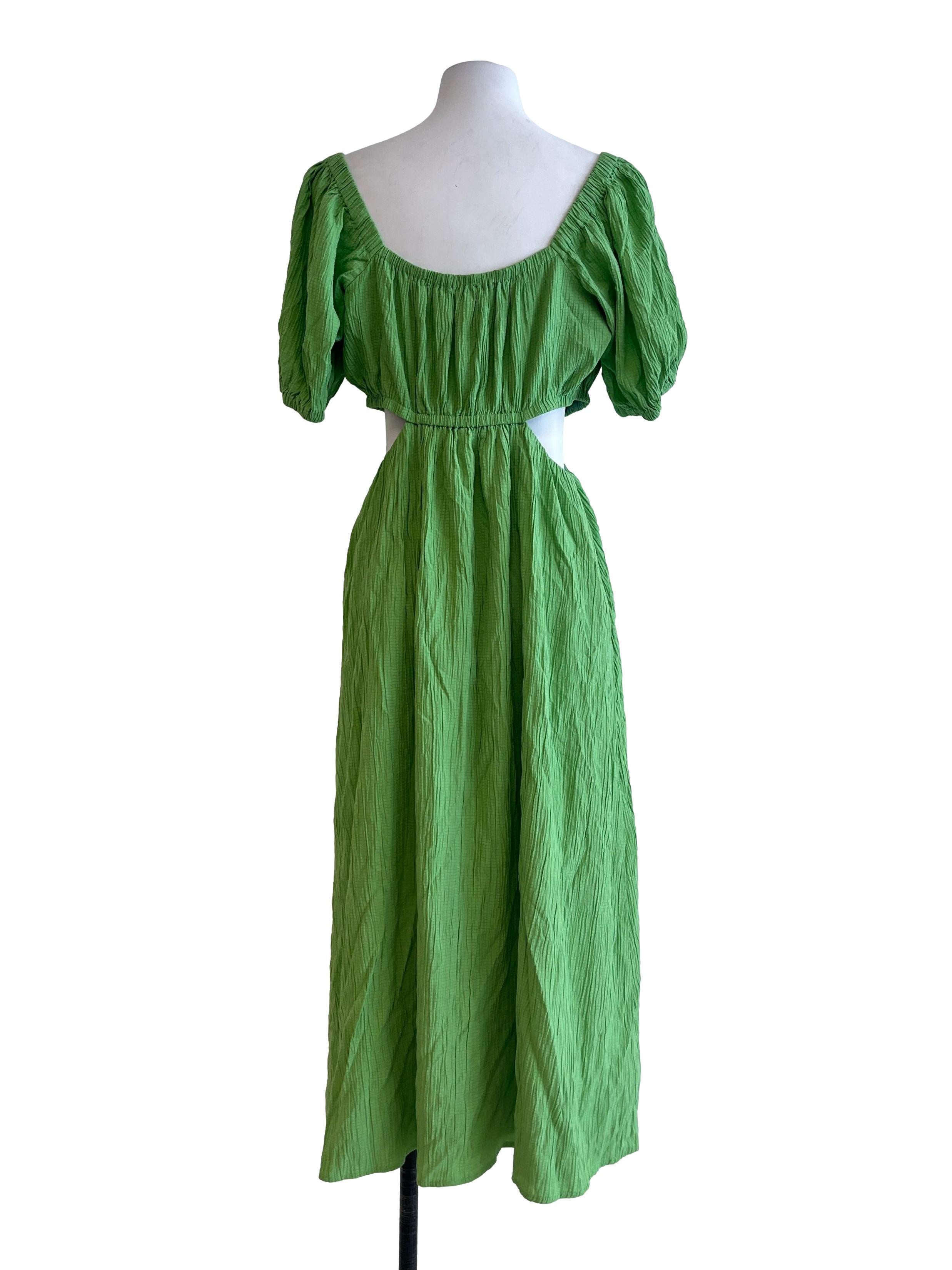 Lime Green Empire Dress
