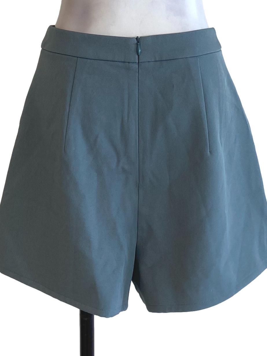 Dusty Blue Flapped Skorts