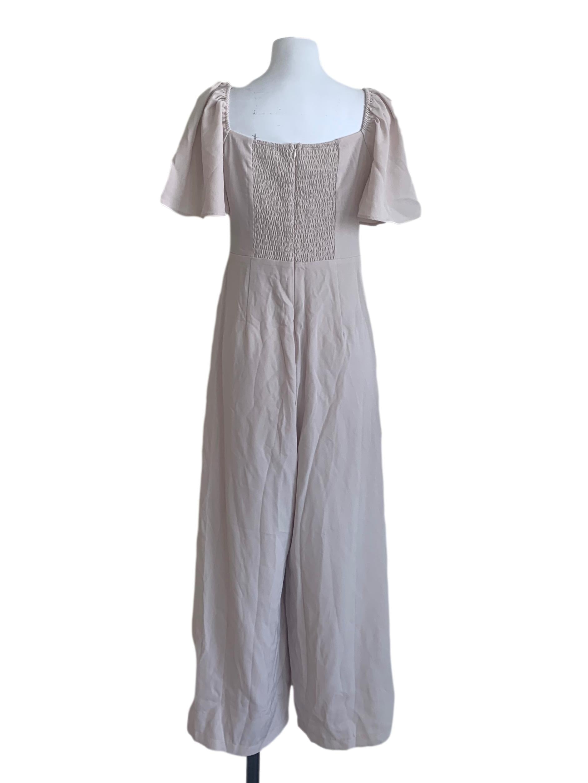 Pale Misty Lavender Wide Leg Jumpsuit