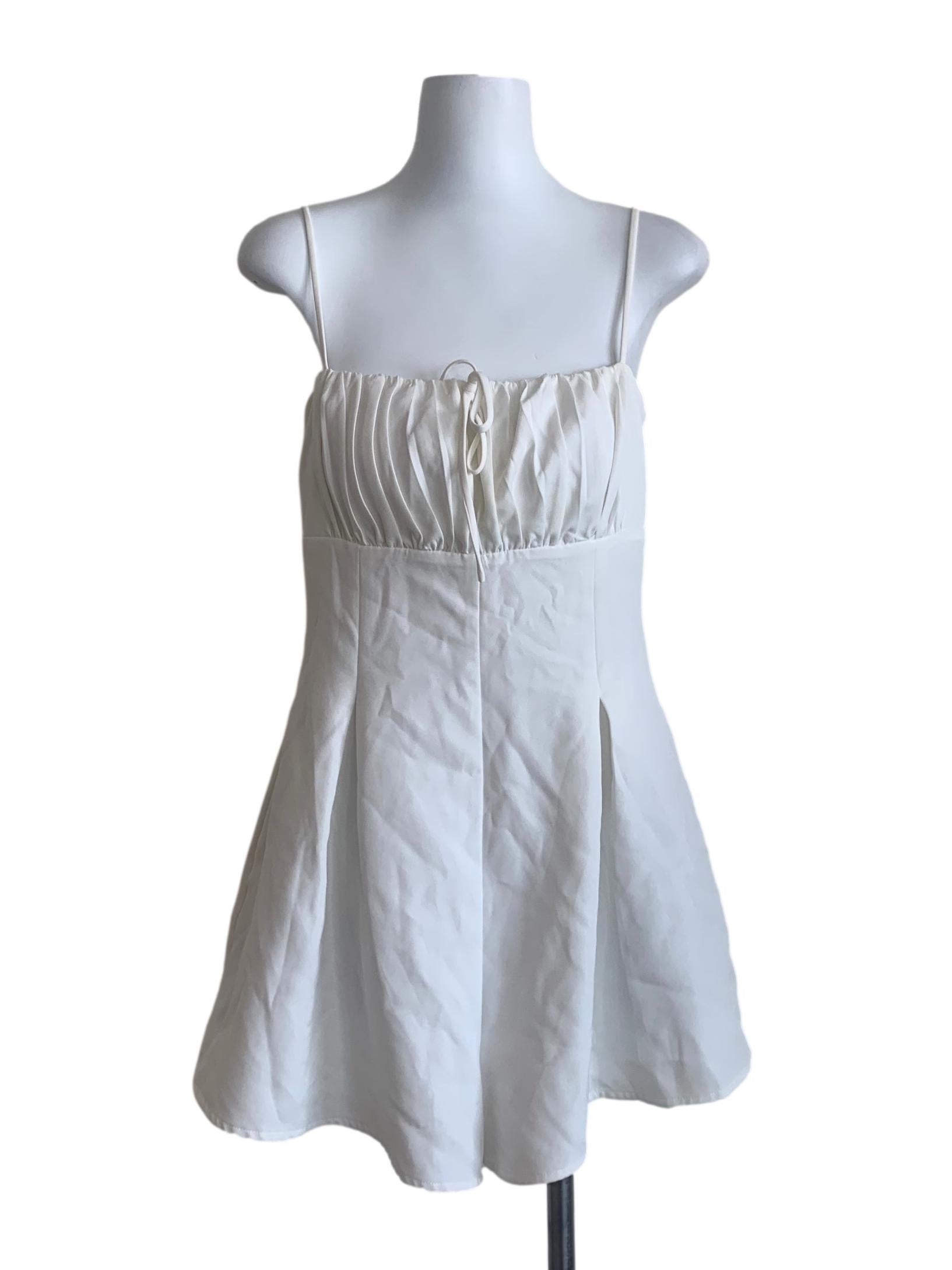 Chiffon White Spaghetti Strap Romper