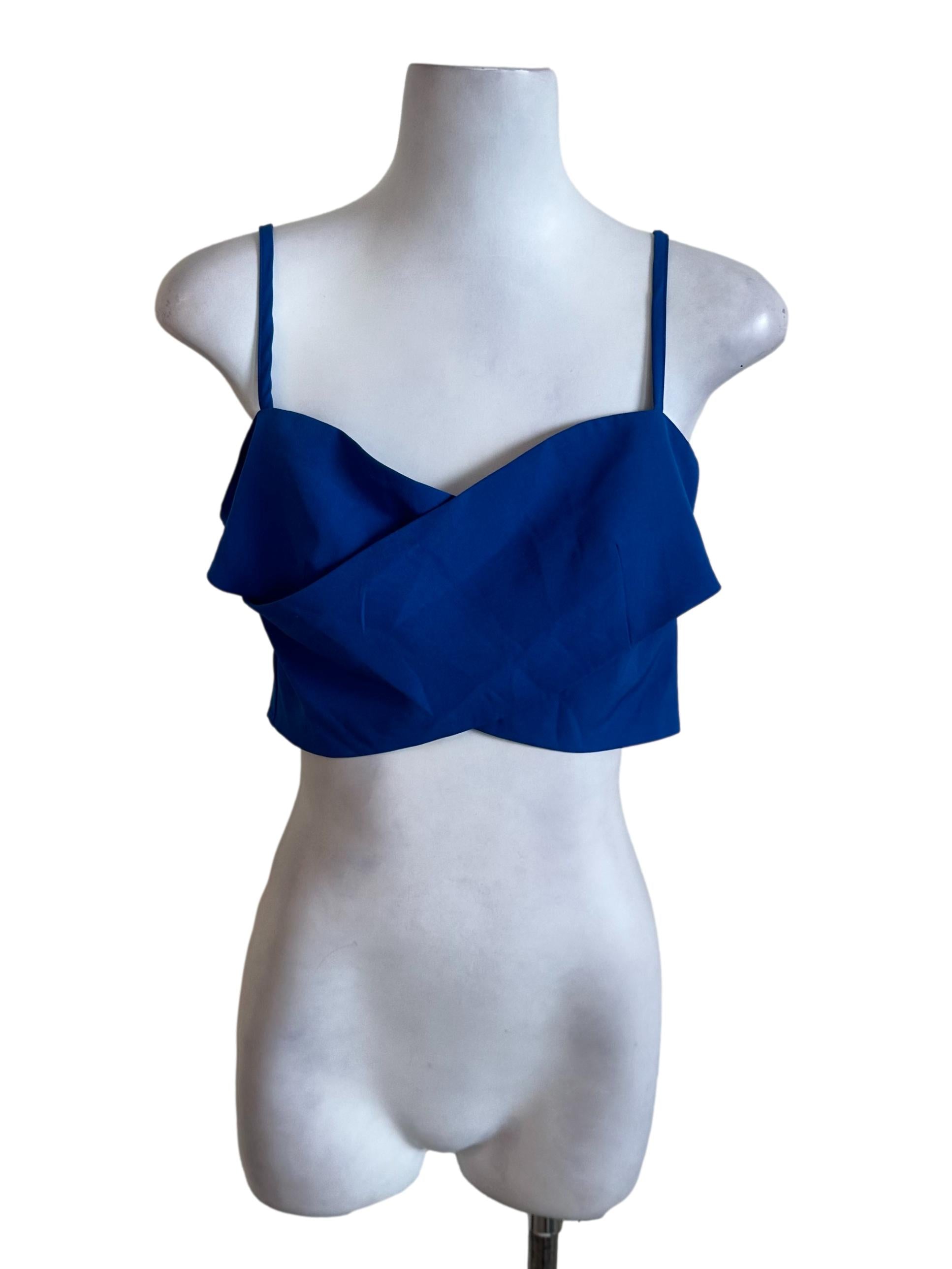 Sea Blue Asymmetric Top