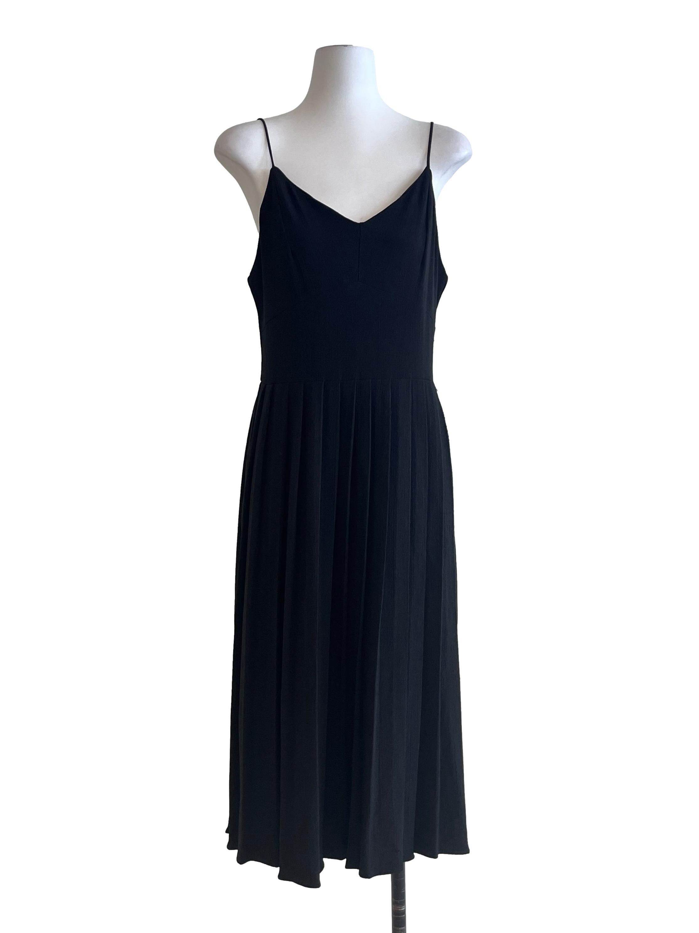 Onyx Black Slip Dress