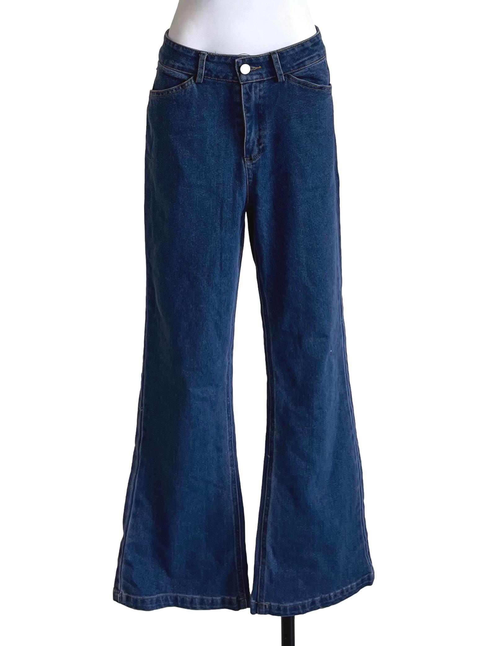 Denim Blue Flared Jeans TEM