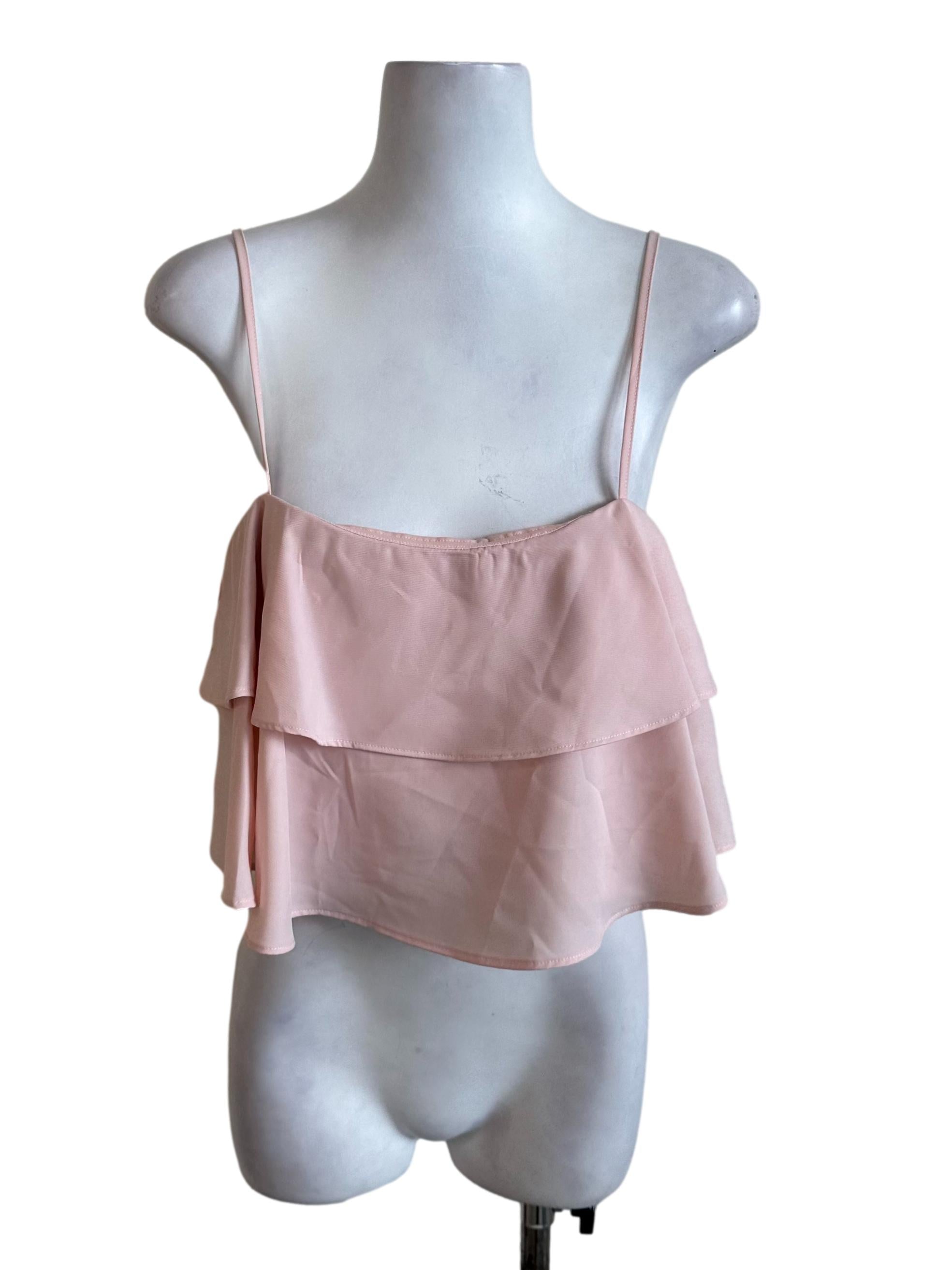 Lovet Light Pink Tiered Top | REFASH