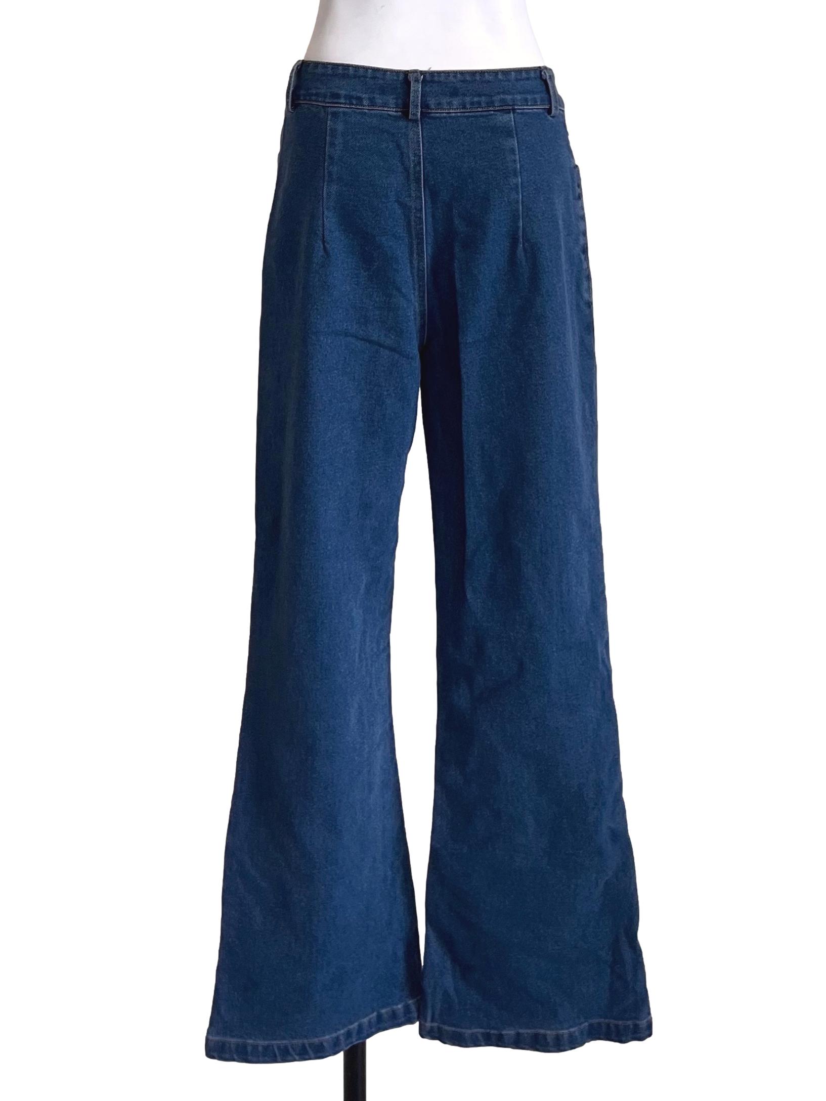Denim Blue Flared Jeans TEM