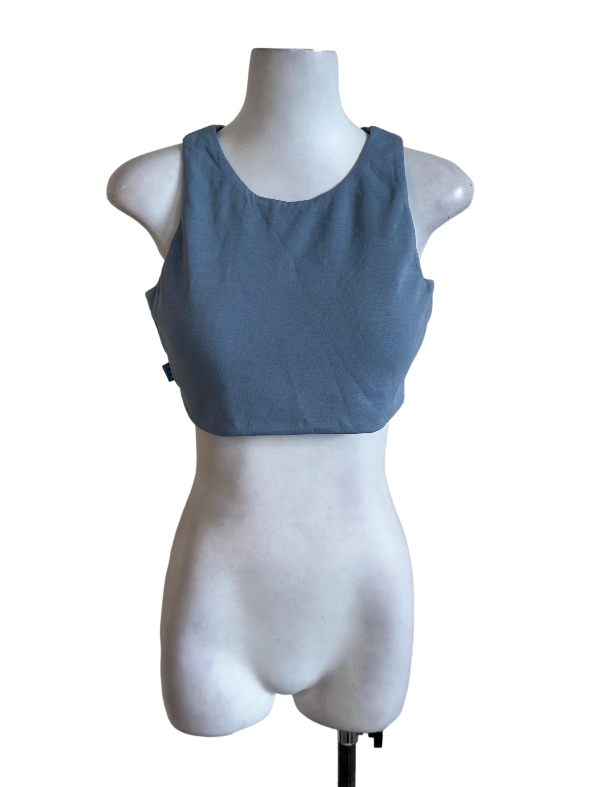 Dusty Blue Plain Top