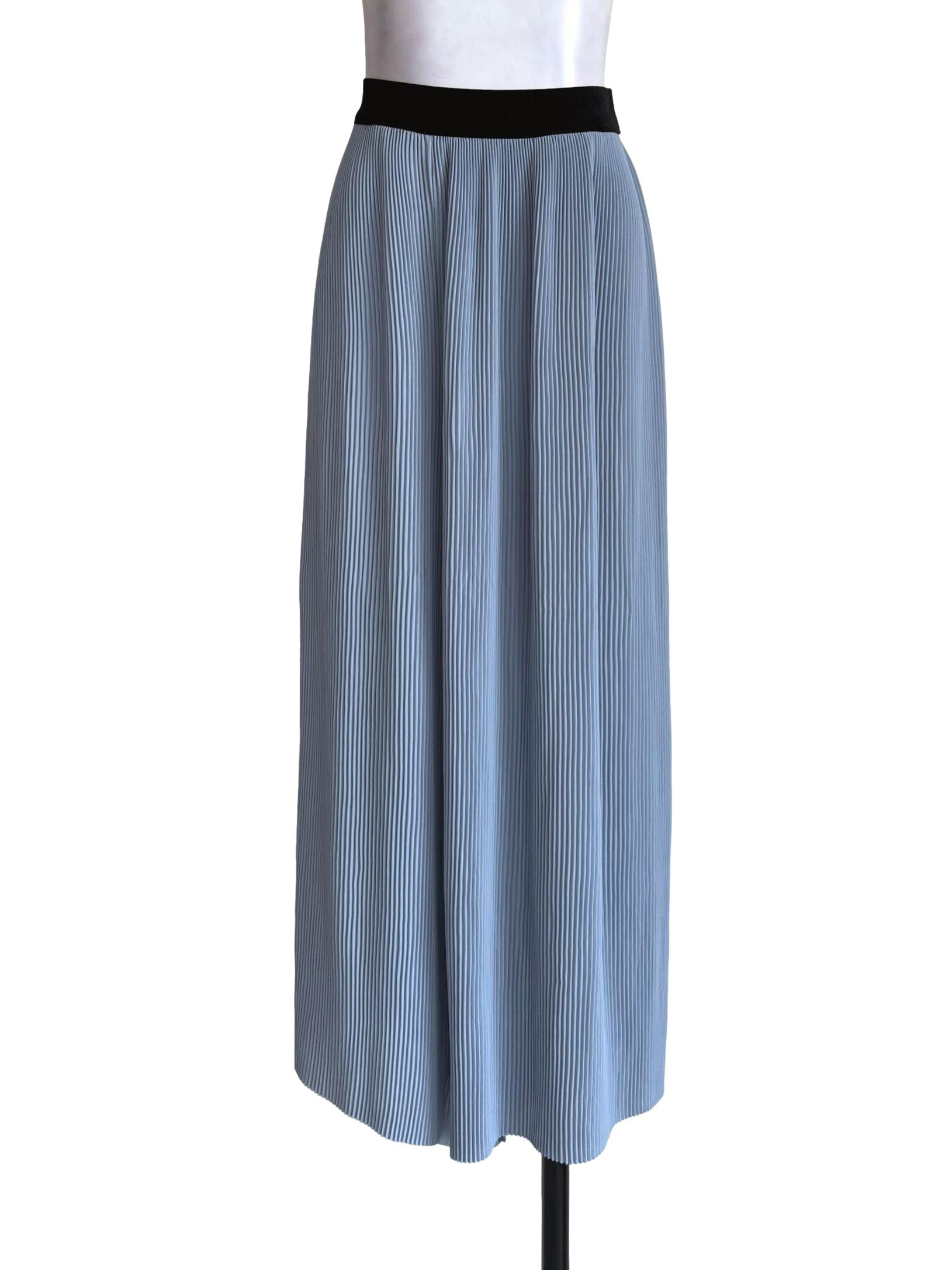 Cloud Blue Pleated Palazzo