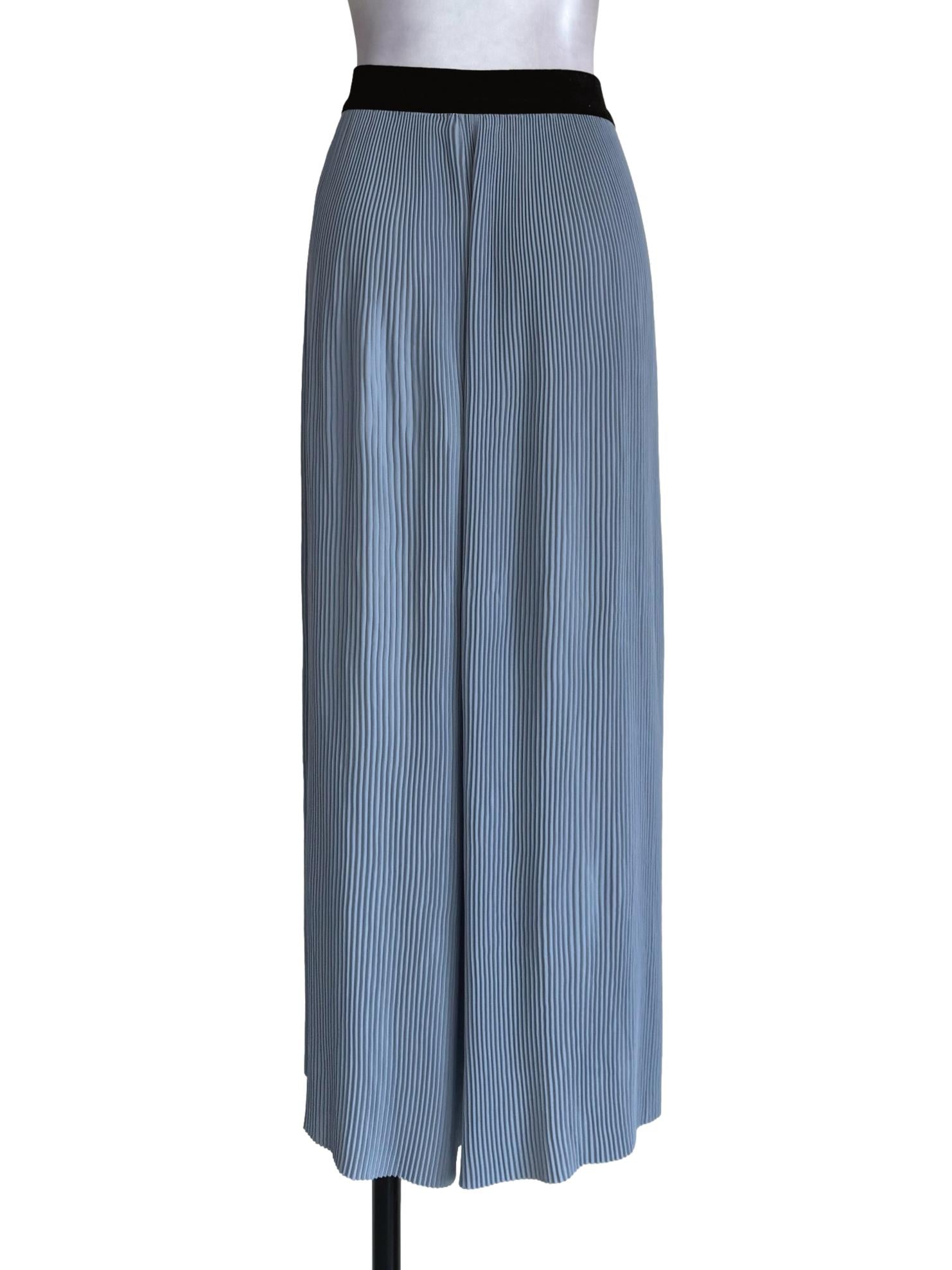 Cloud Blue Pleated Palazzo