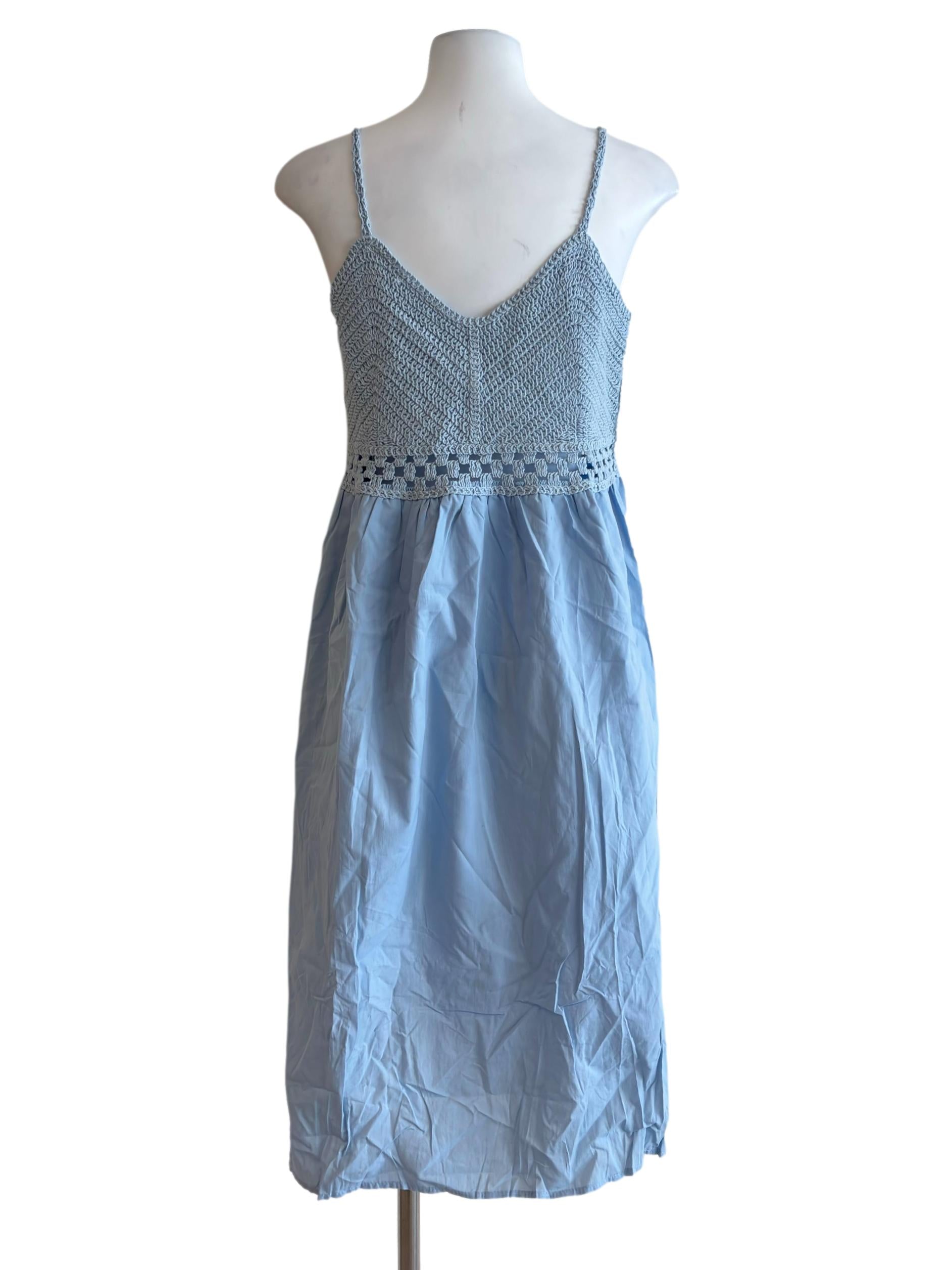 Baby Blue Crochet Dress
