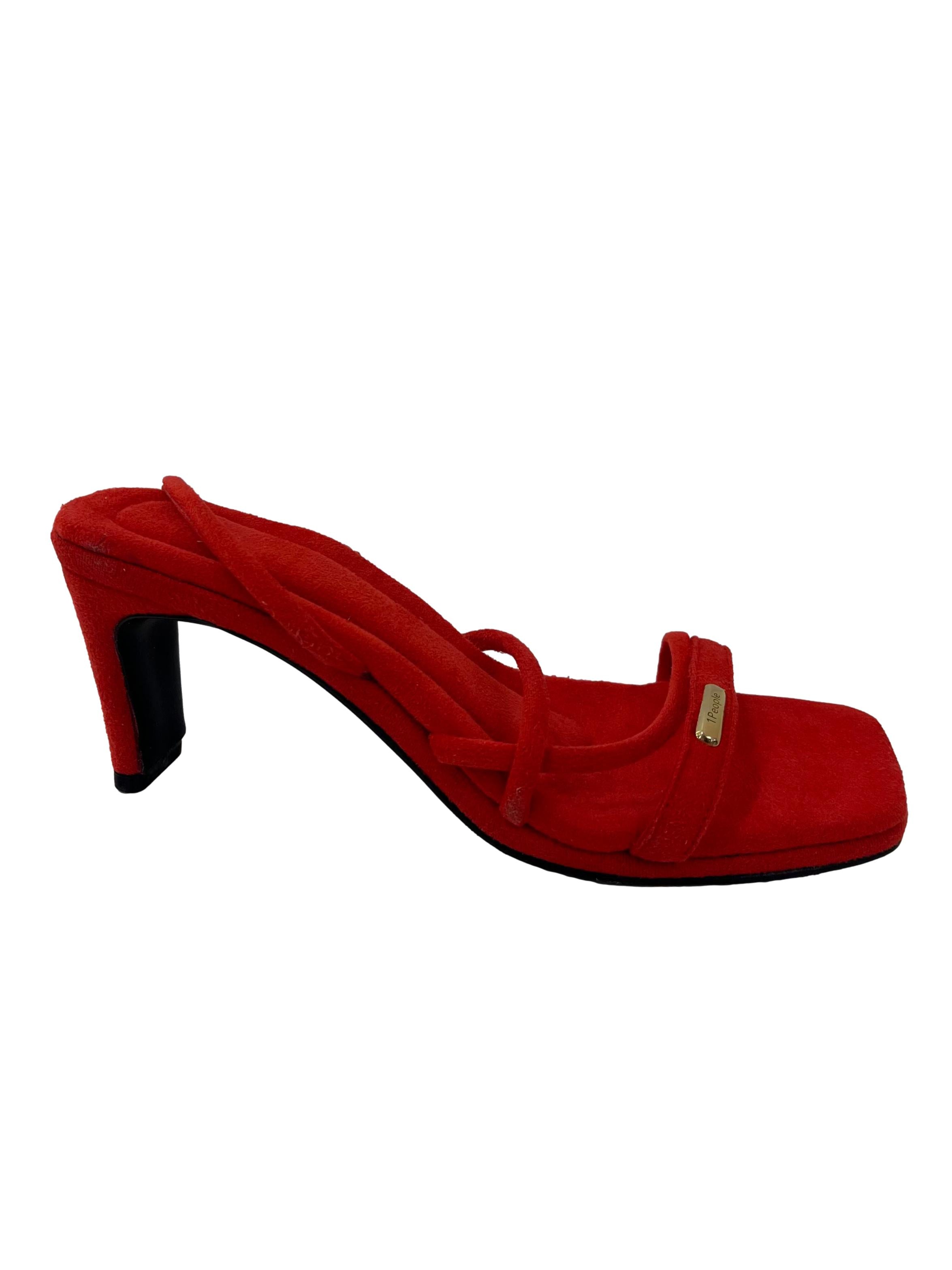 Ruby Red Vegas High Heels