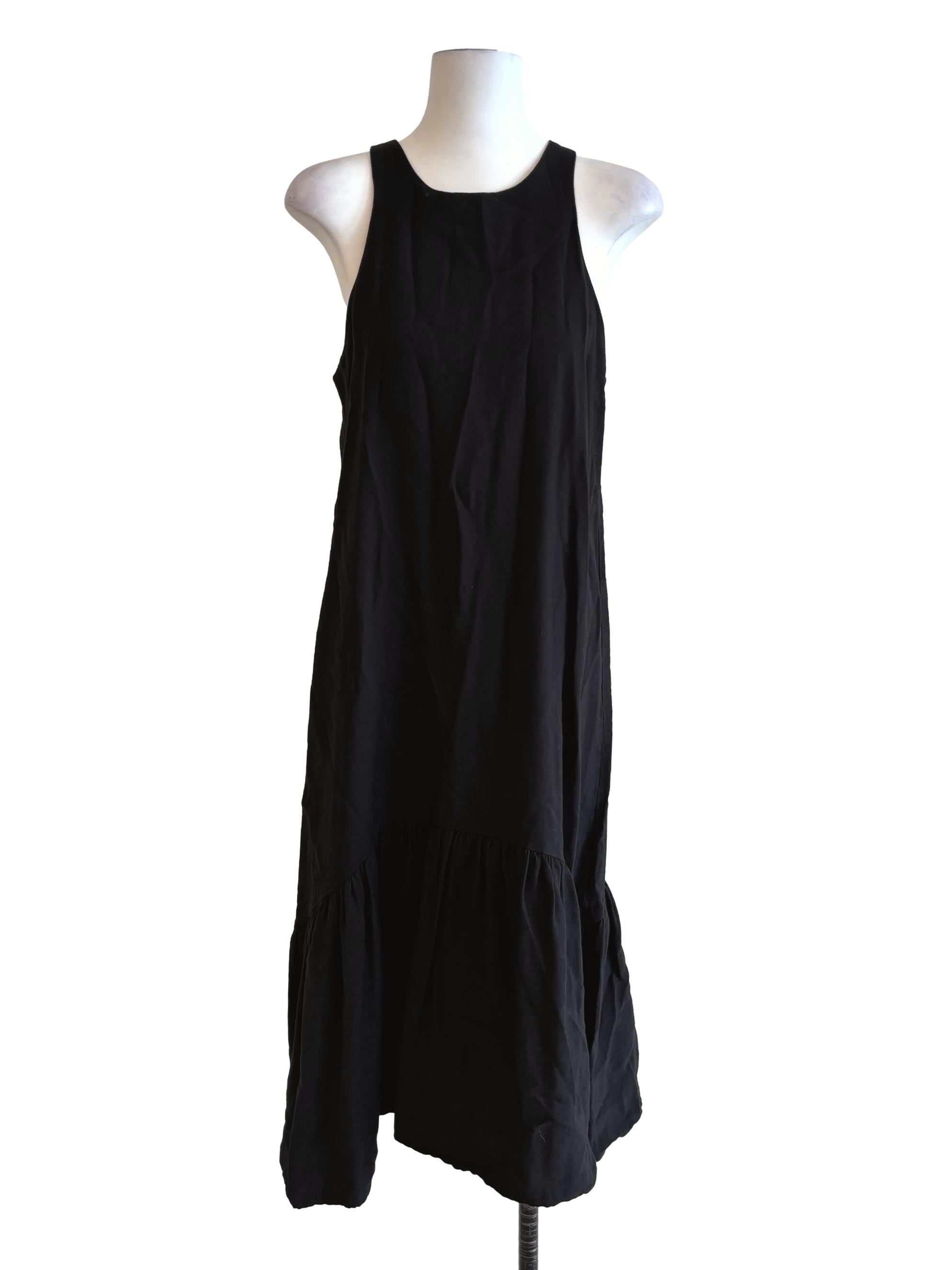 Jade Black Drop Waist Dress