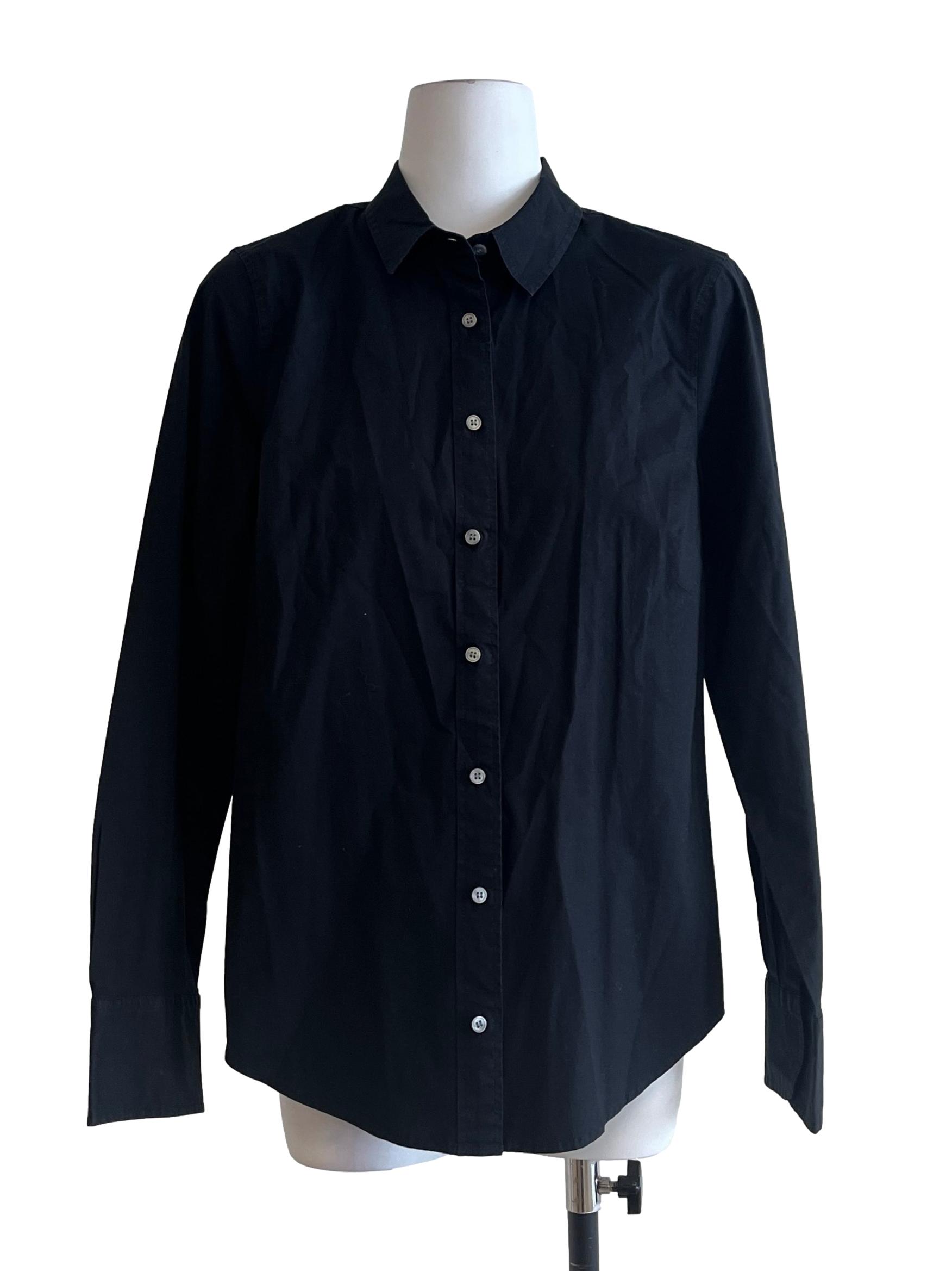 Jet Black Long Sleeve Shirt