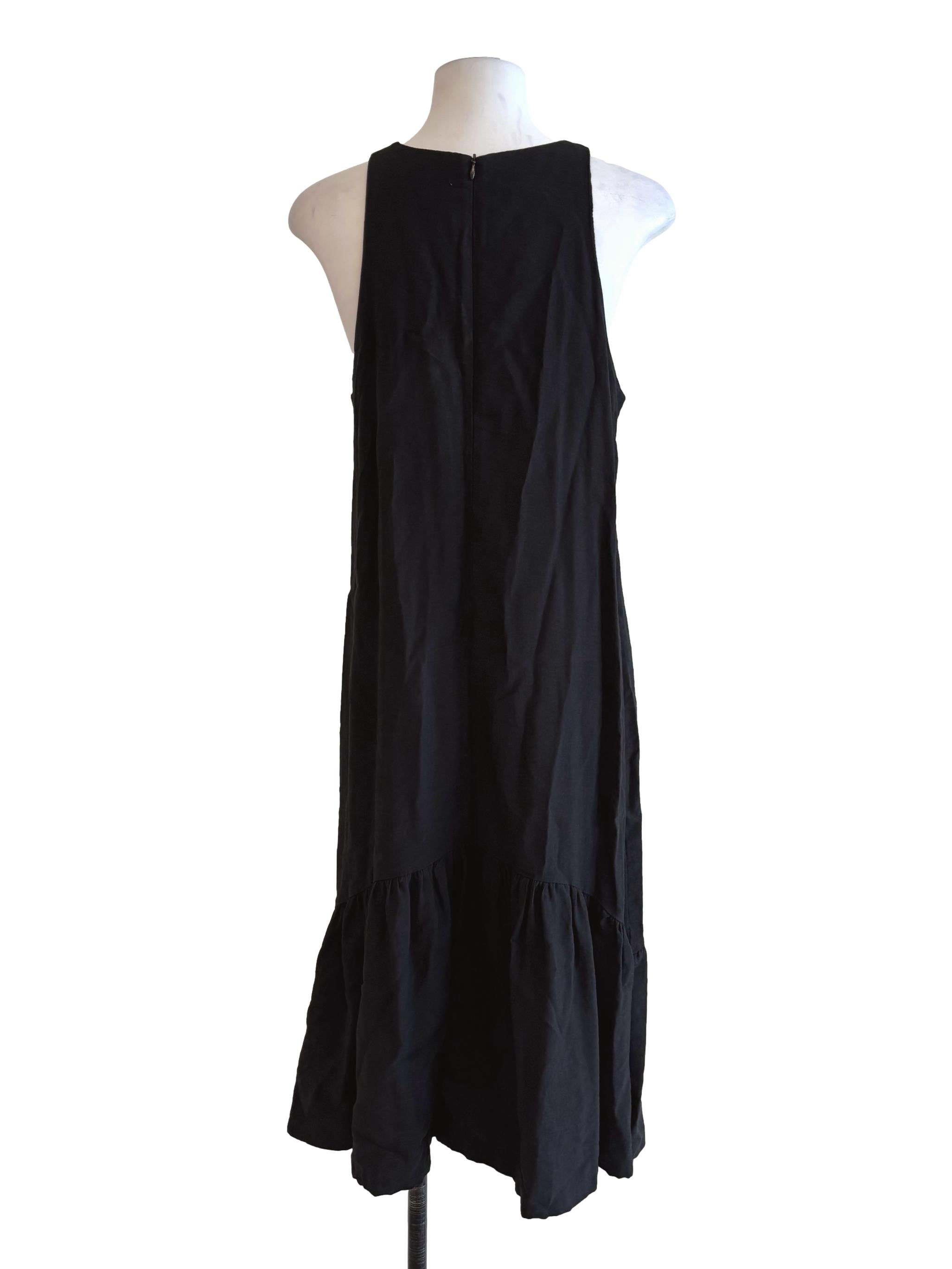 Jade Black Drop Waist Dress