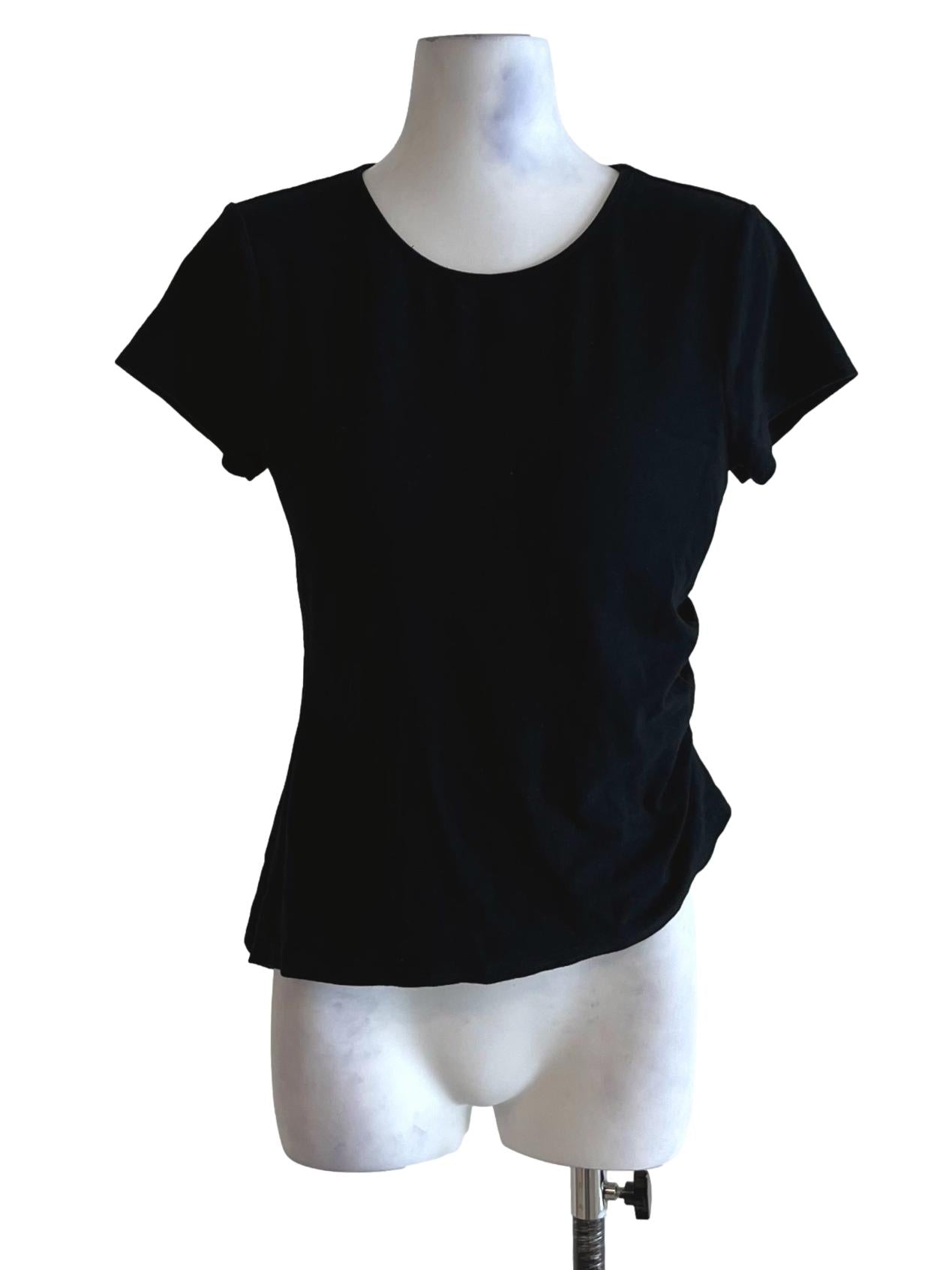 Black Jewel Neckline T-Shirt