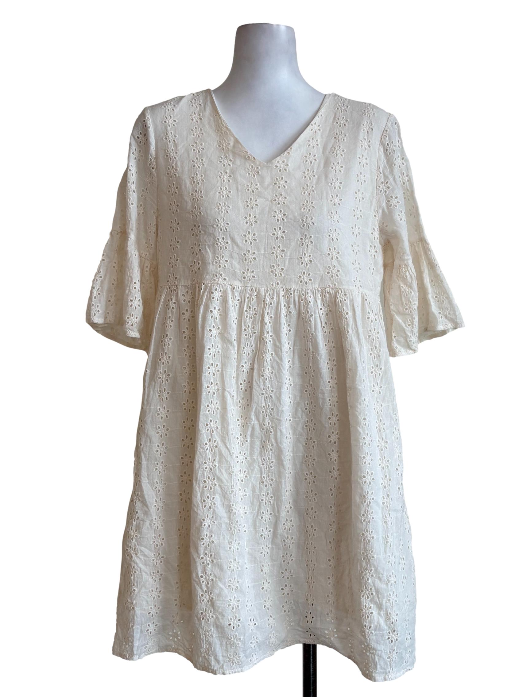 Yellow Side Button Dress LB