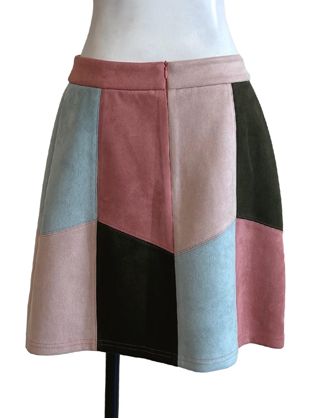 Multicolor A-Line Skirt