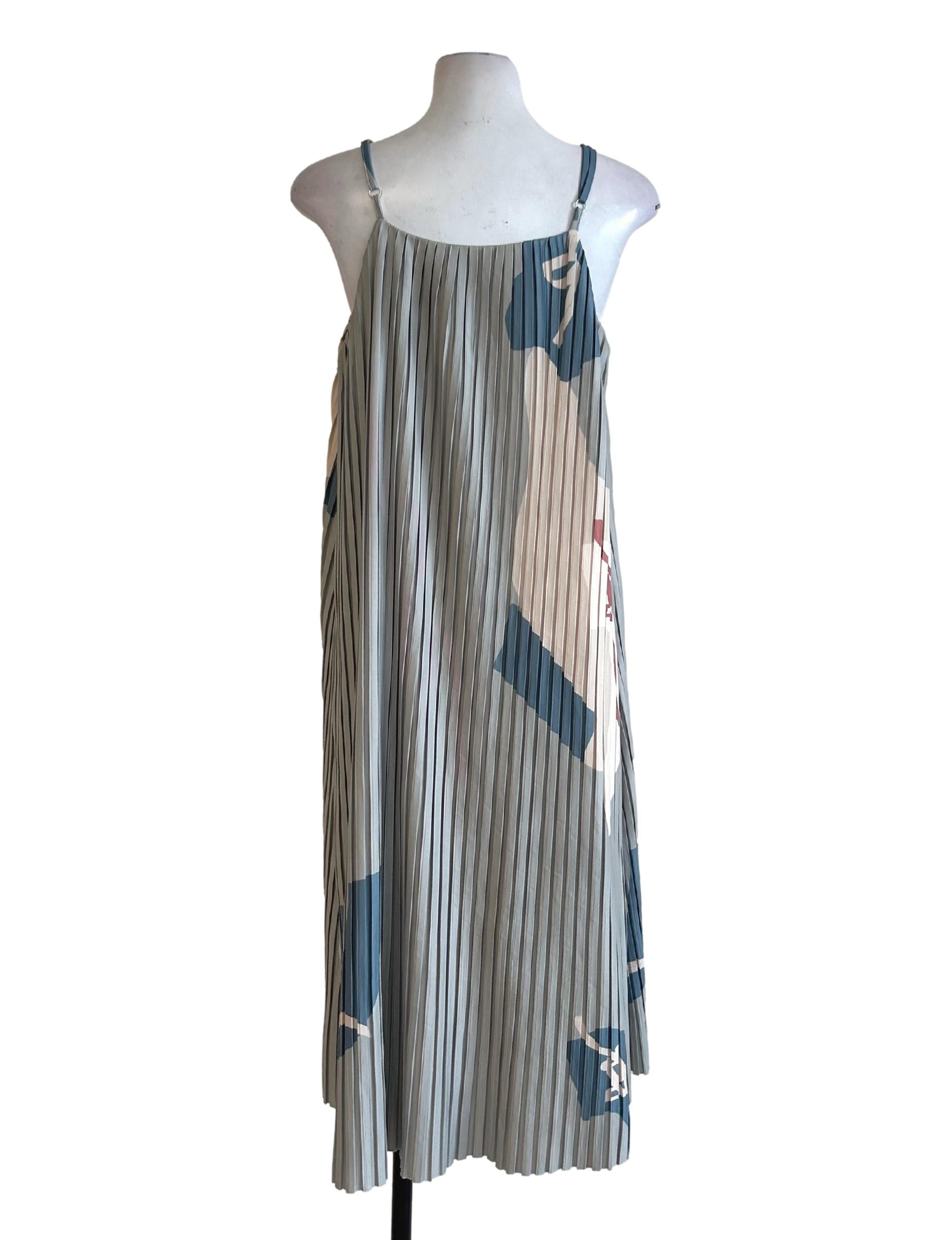 Sage Green Pleated Dress