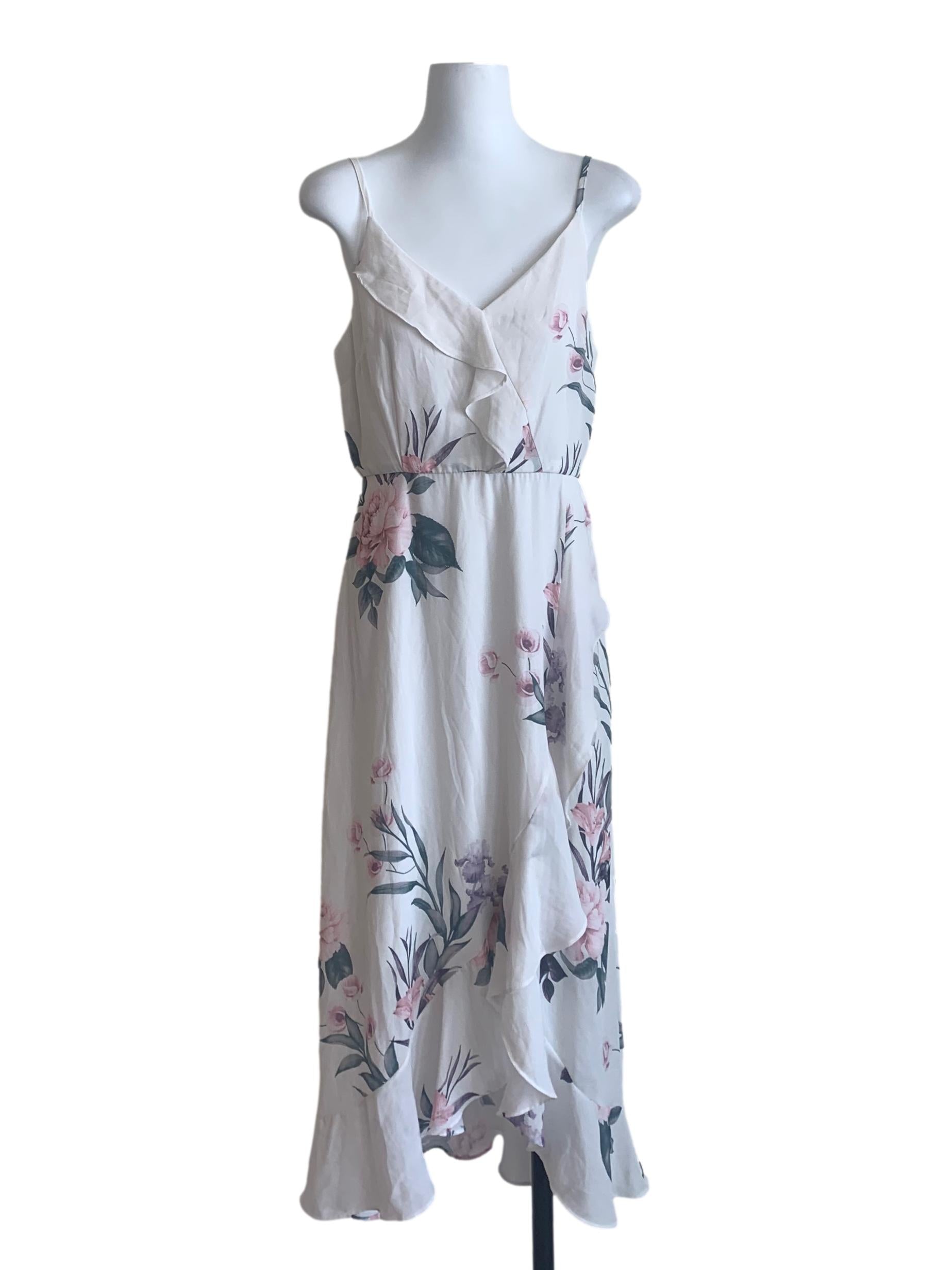 Daisy White Floral Pattern Dress