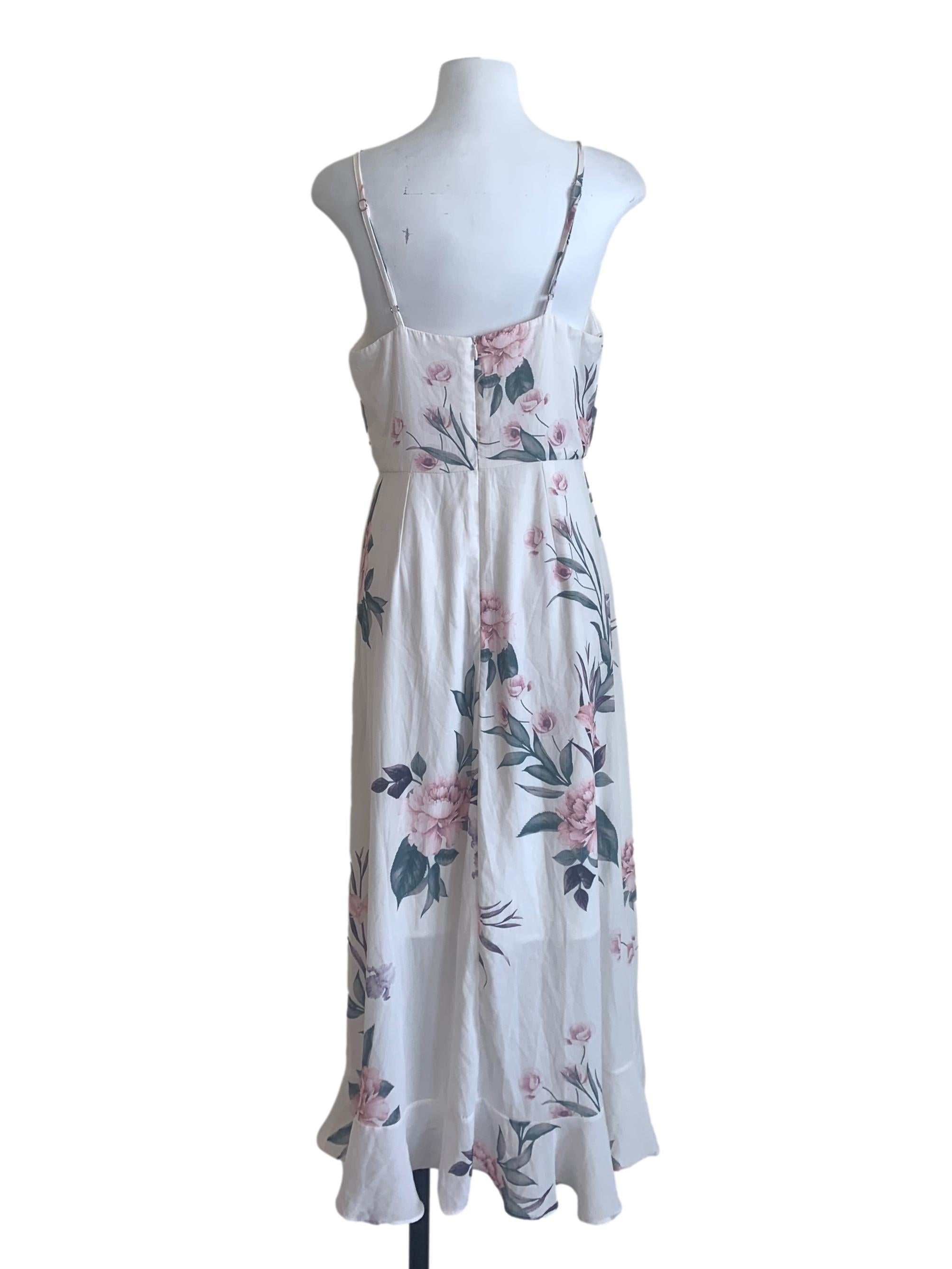 Daisy White Floral Pattern Dress