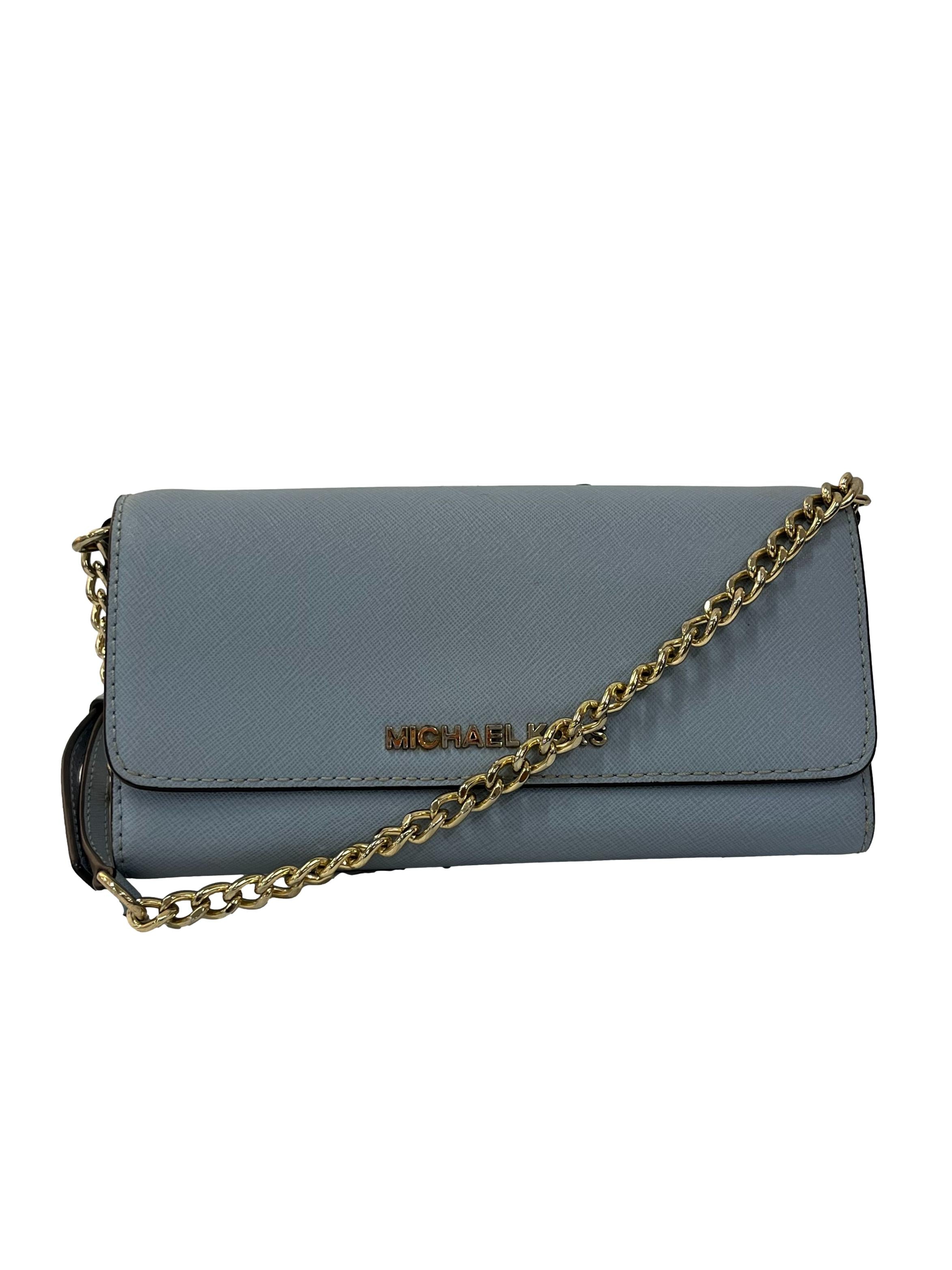 Baby Blue Long Crossbody Bag