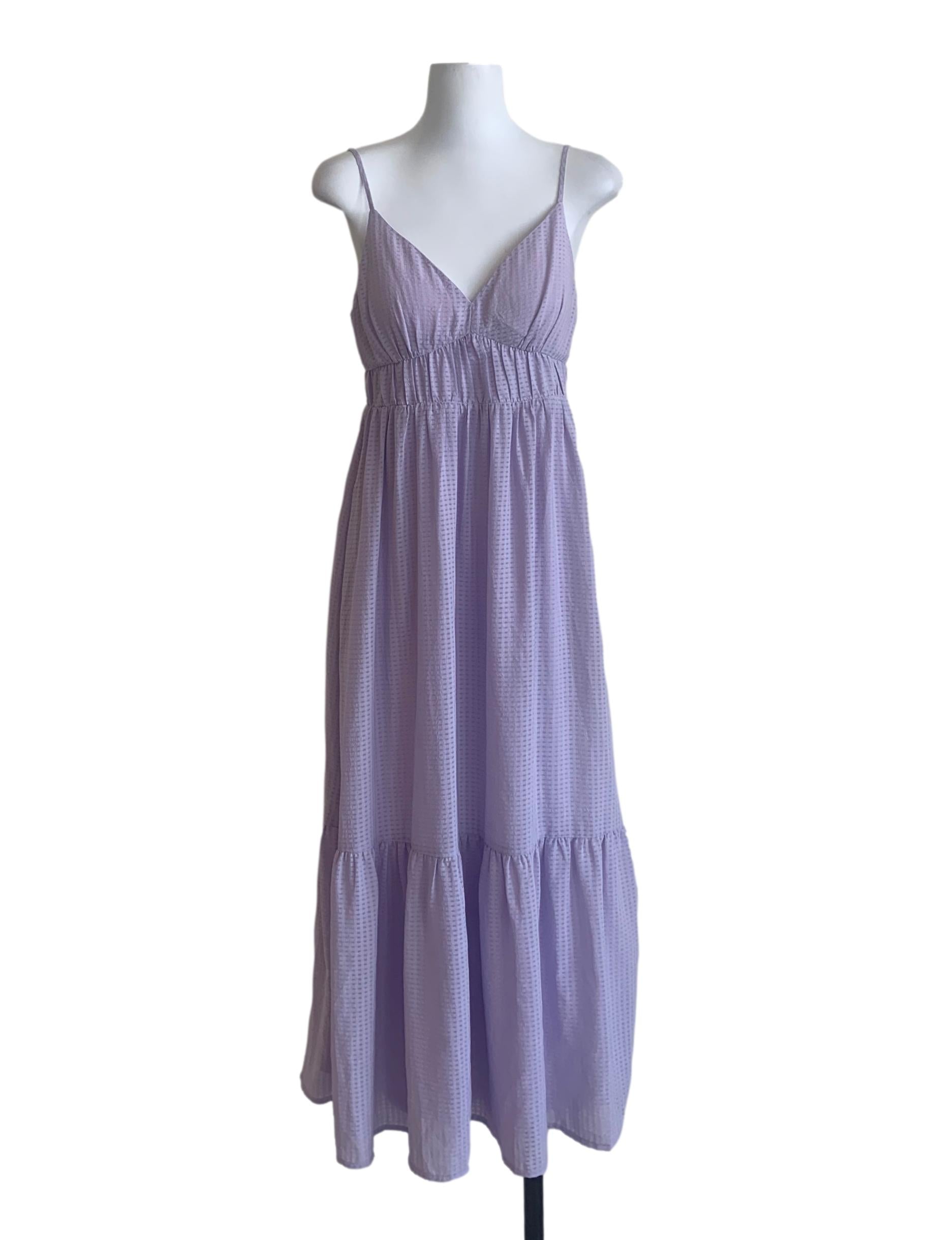 Periwinkle Purple Drop Waist Dress