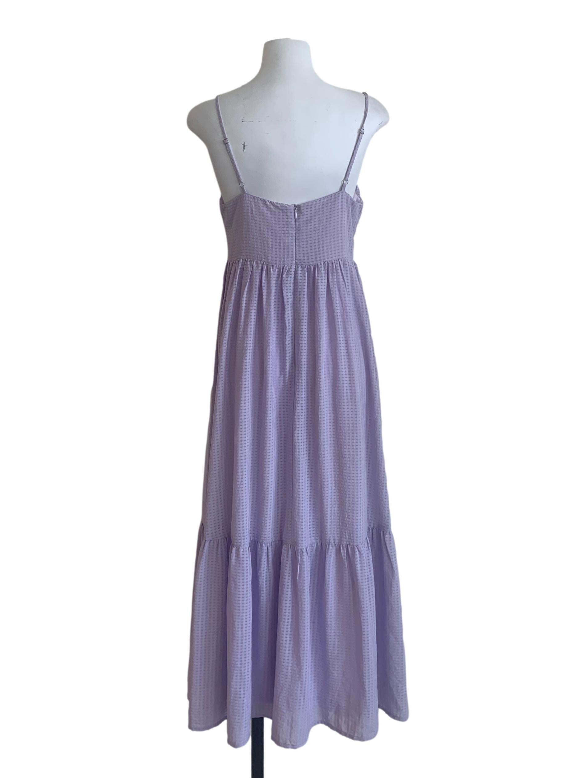 Periwinkle Purple Drop Waist Dress