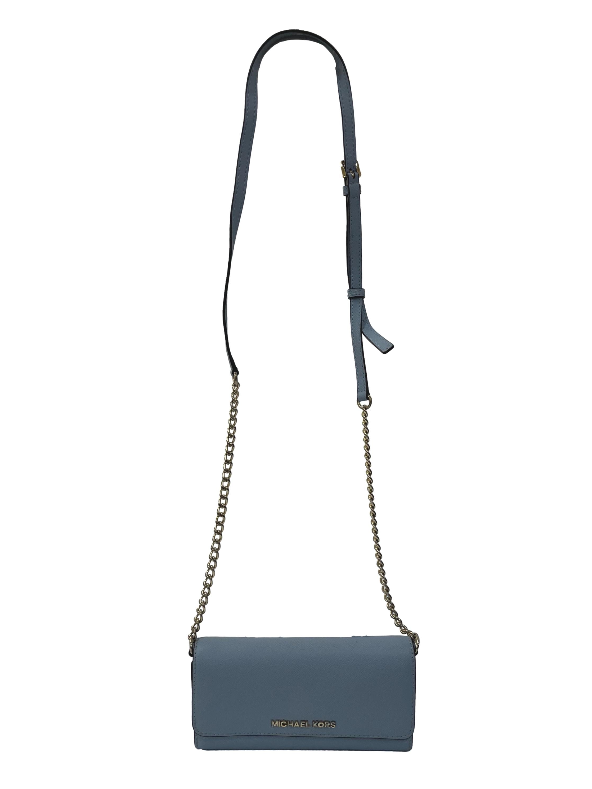 Baby Blue Long Crossbody Bag