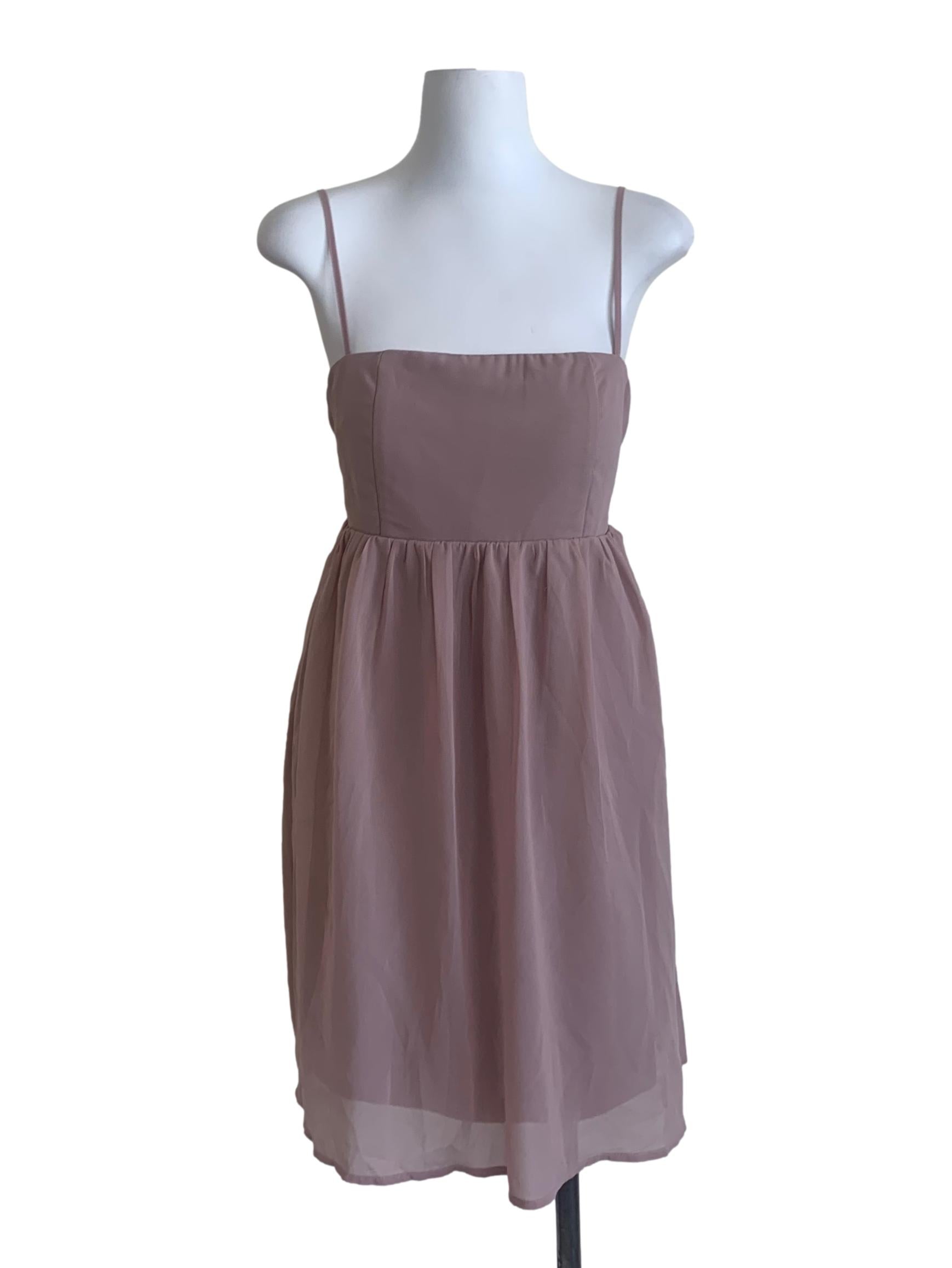 Grape Purple Spaghetti Strap Dress