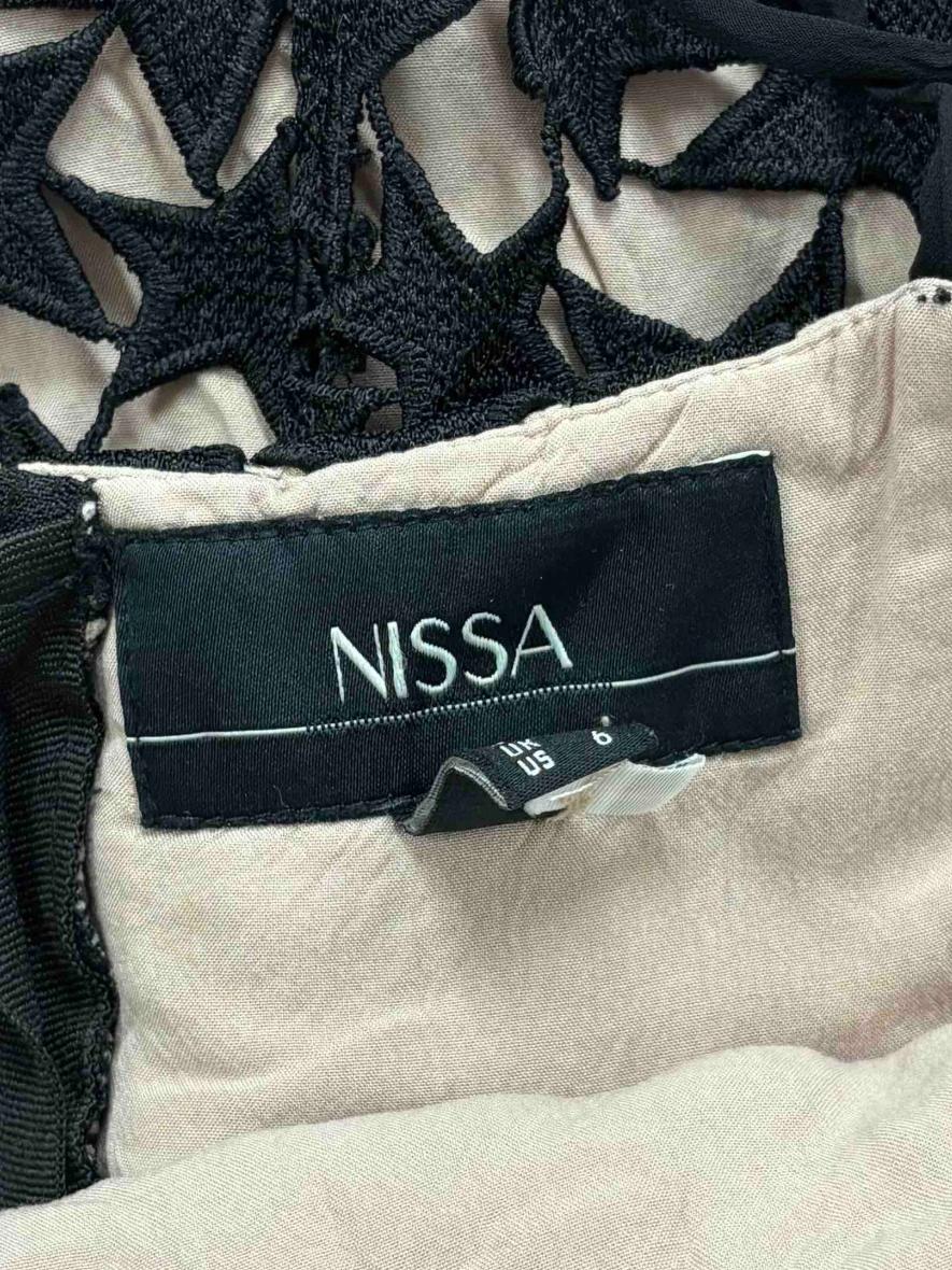 Nude Pink Black Star Lace Dress