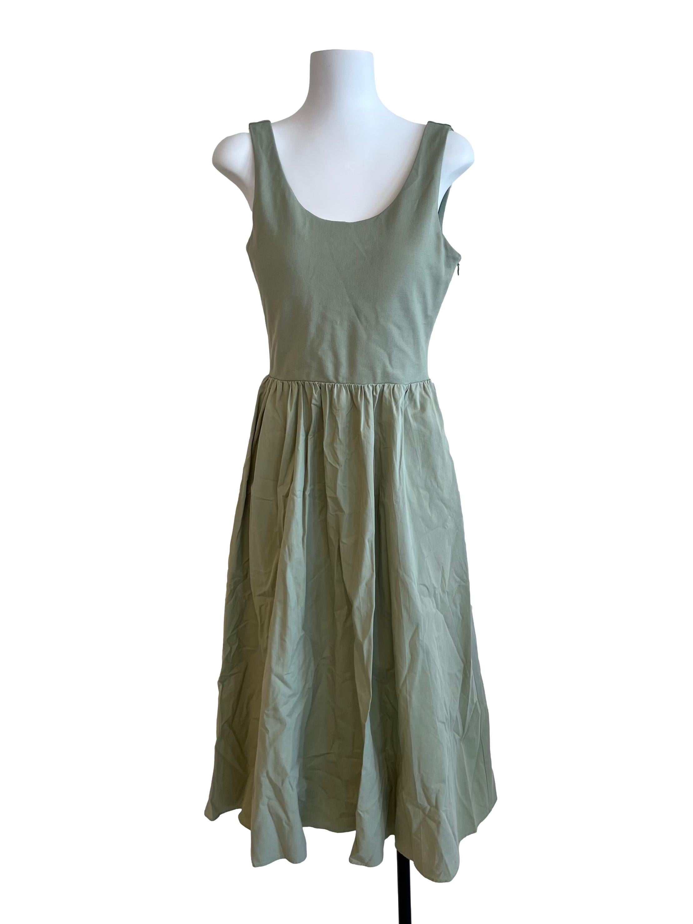 Mint Green Knee-Length Dress