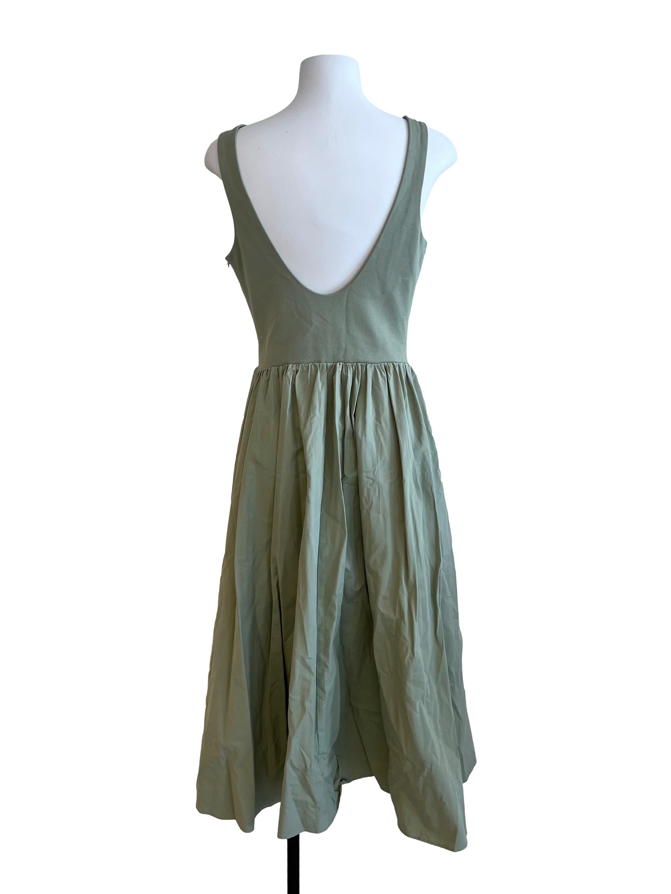 Mint Green Knee-Length Dress