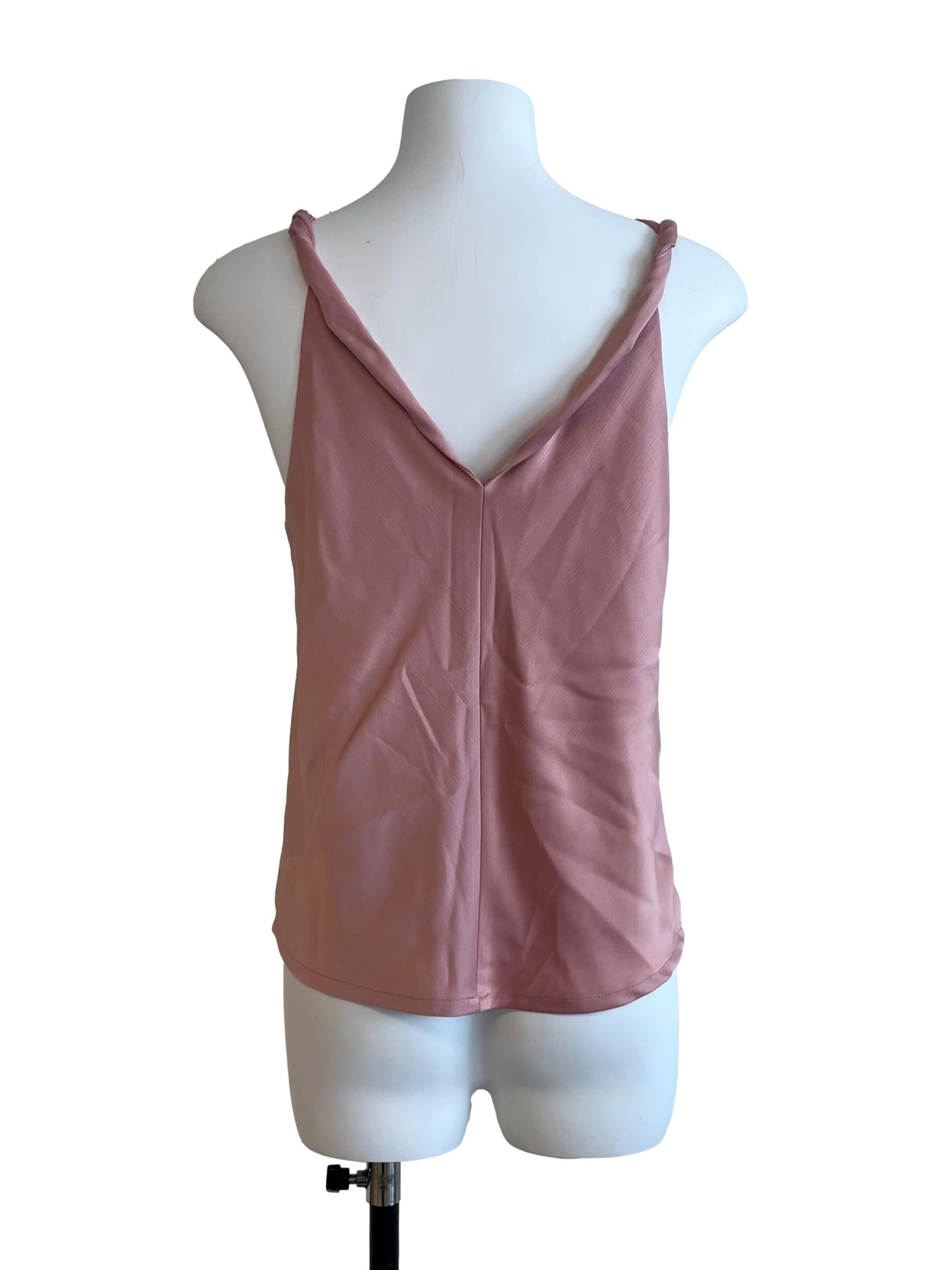 Baby Pink V-Neck Top