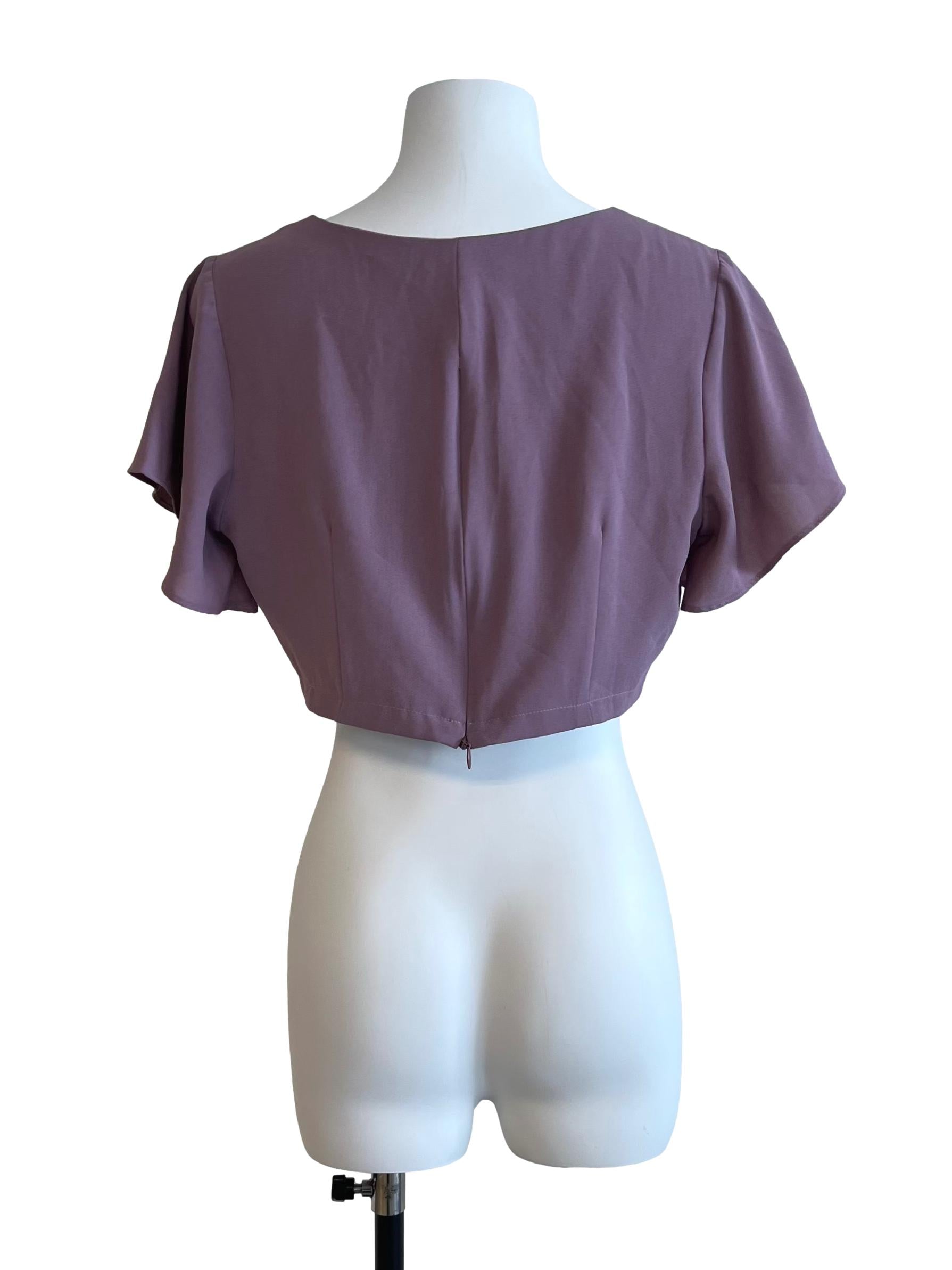 Iris Purple Crop Top