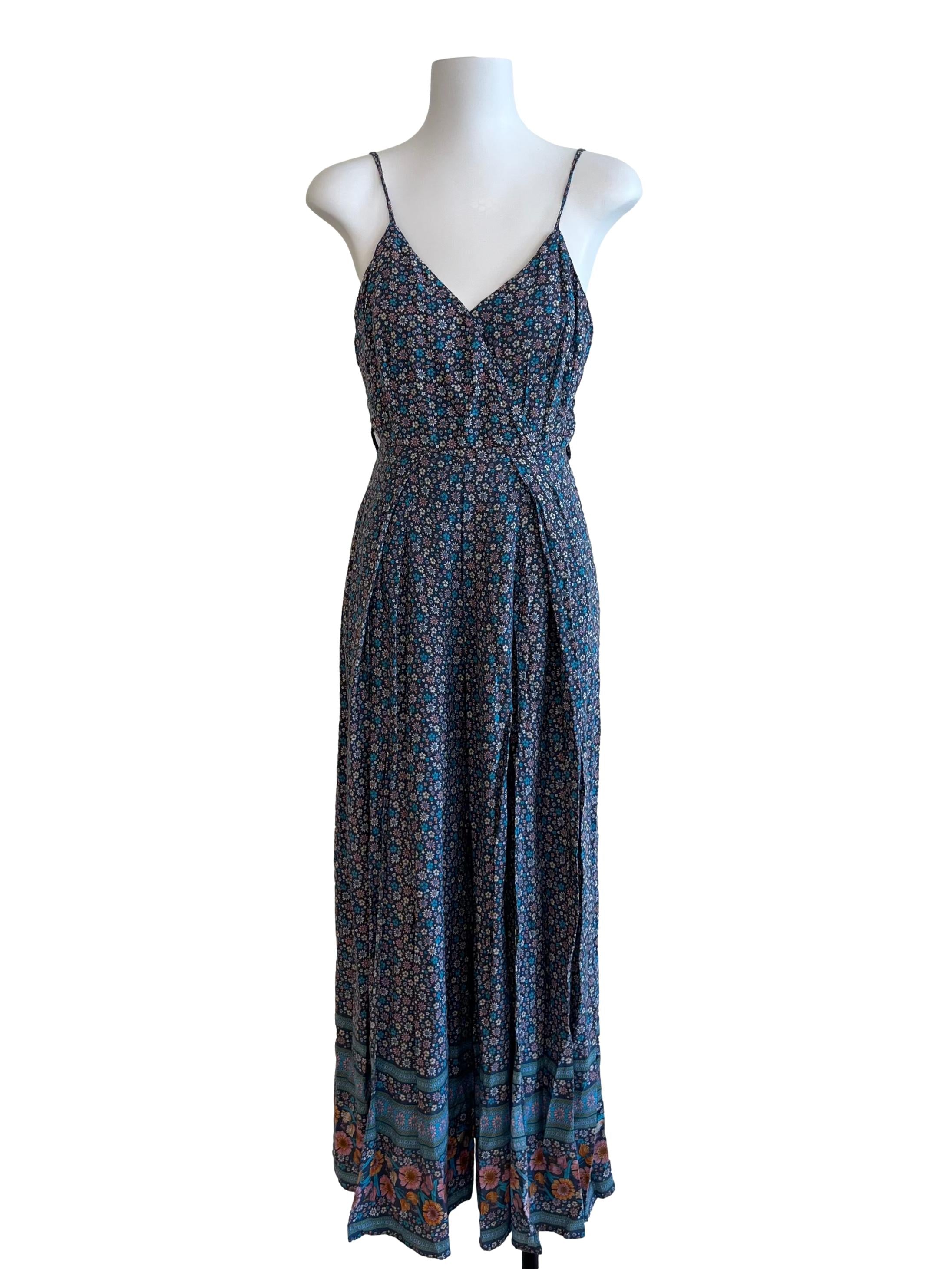 Cobalt Blue Floral Jumpsuit