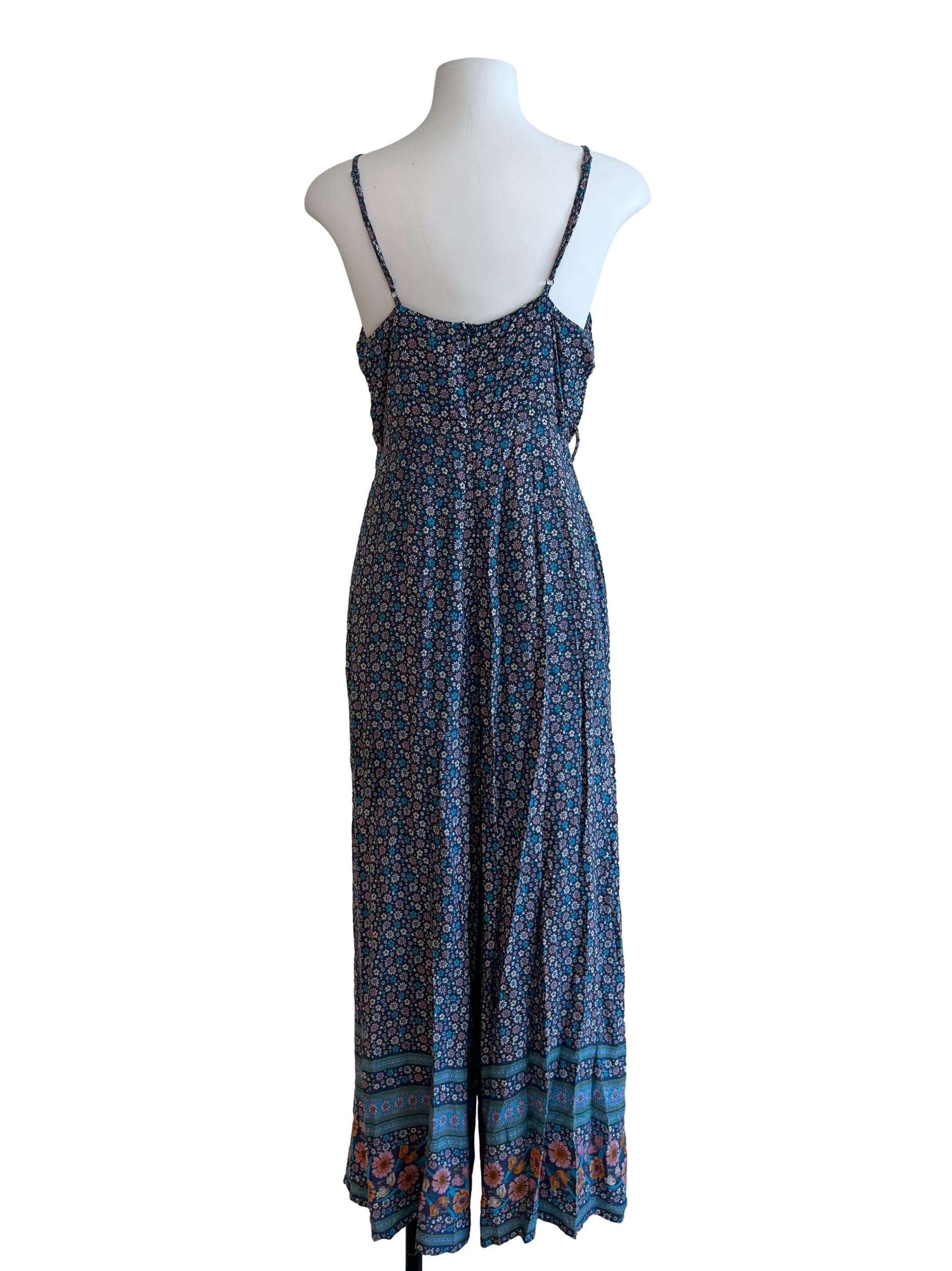Cobalt Blue Floral Jumpsuit