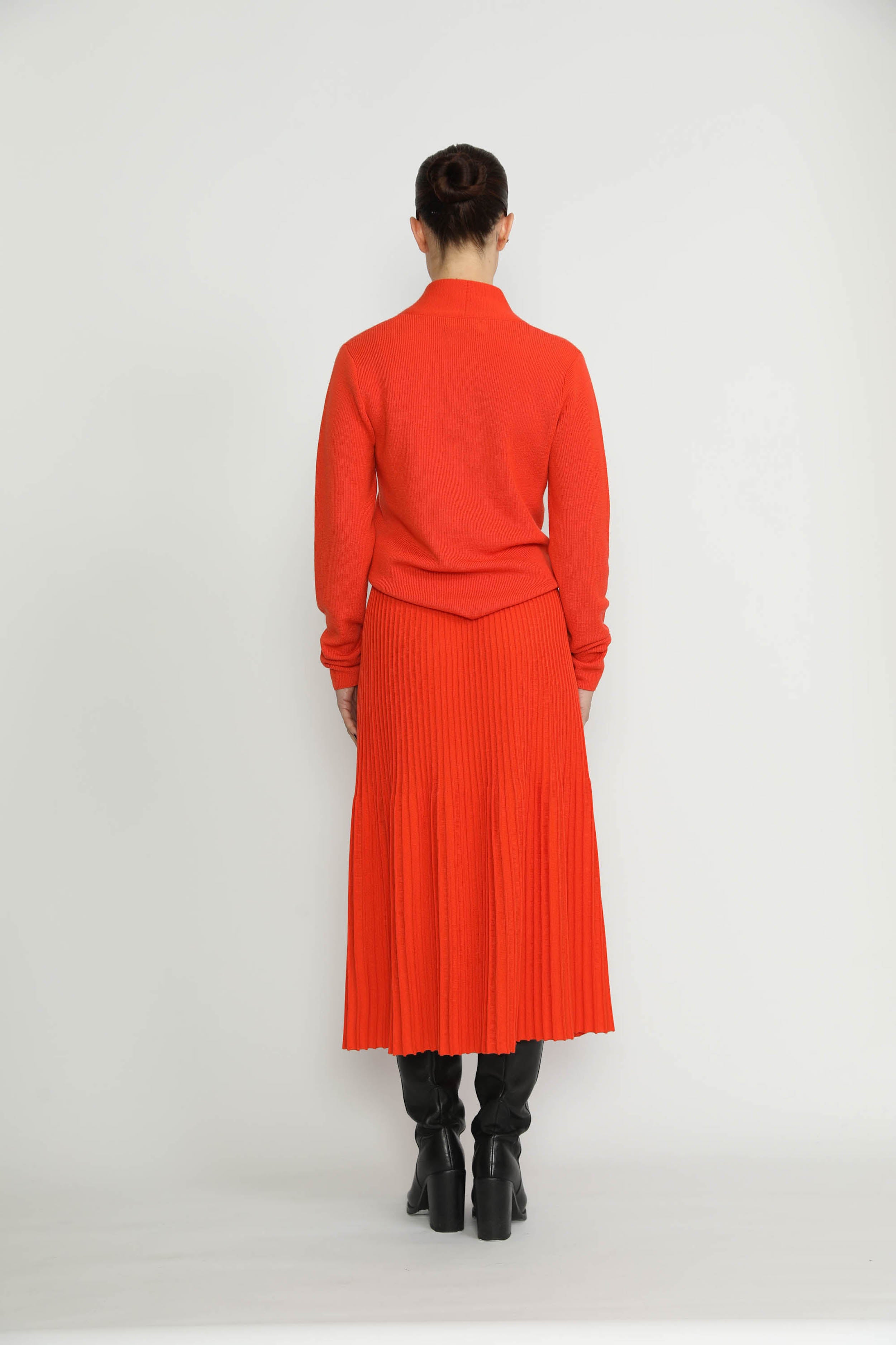 Appenzell Cardigan - Merino Wool Wrap Cardigan In Orange CSN