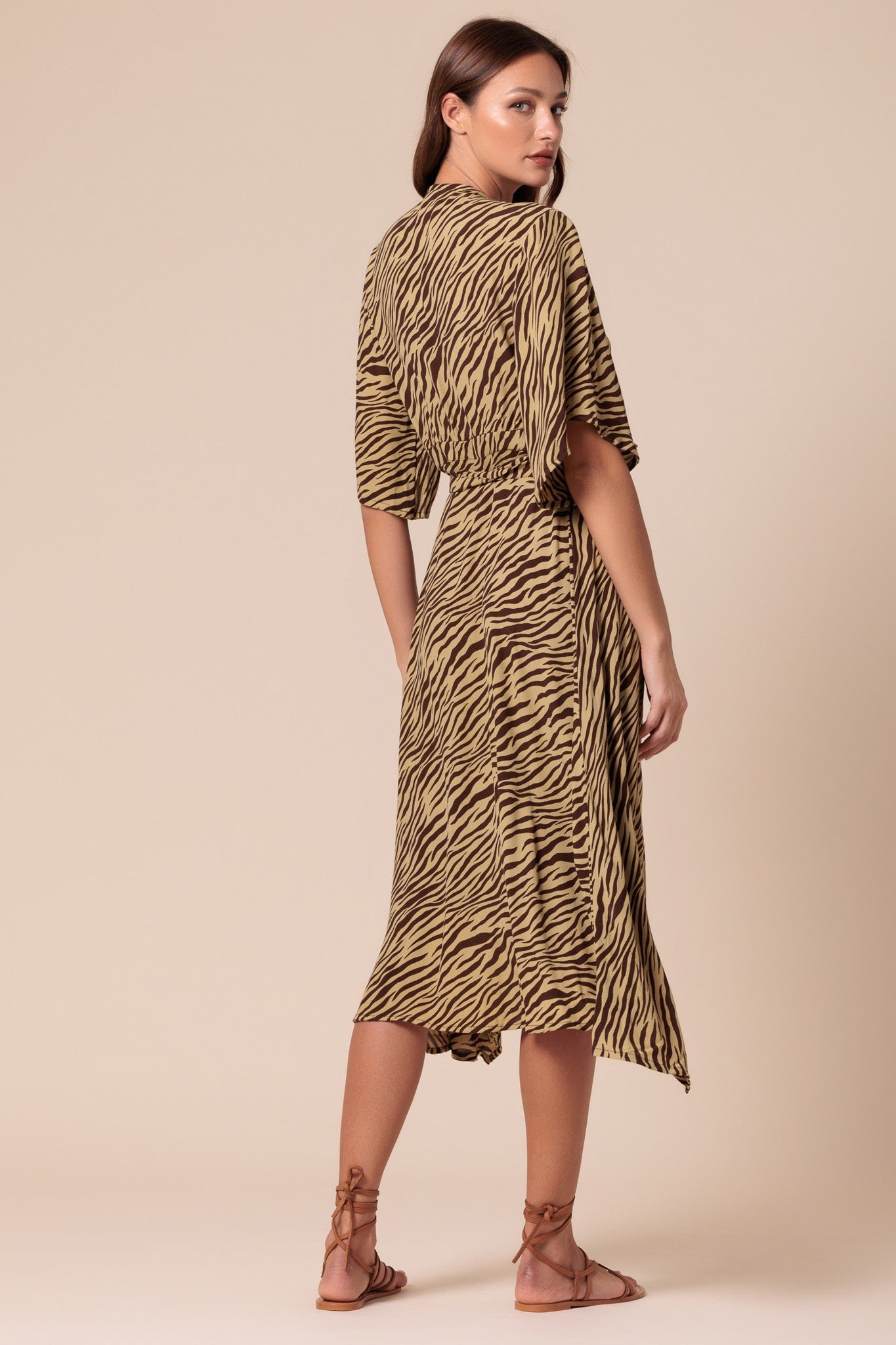 Contessa Wrap Dress In Dune - Brown CSN