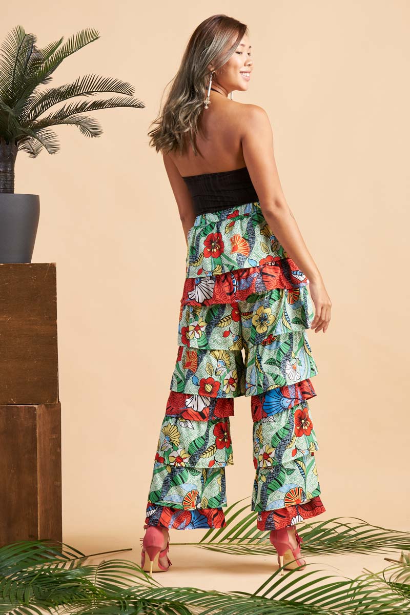 Mu Guiying Ruffle Pants - Multicolor CSN*