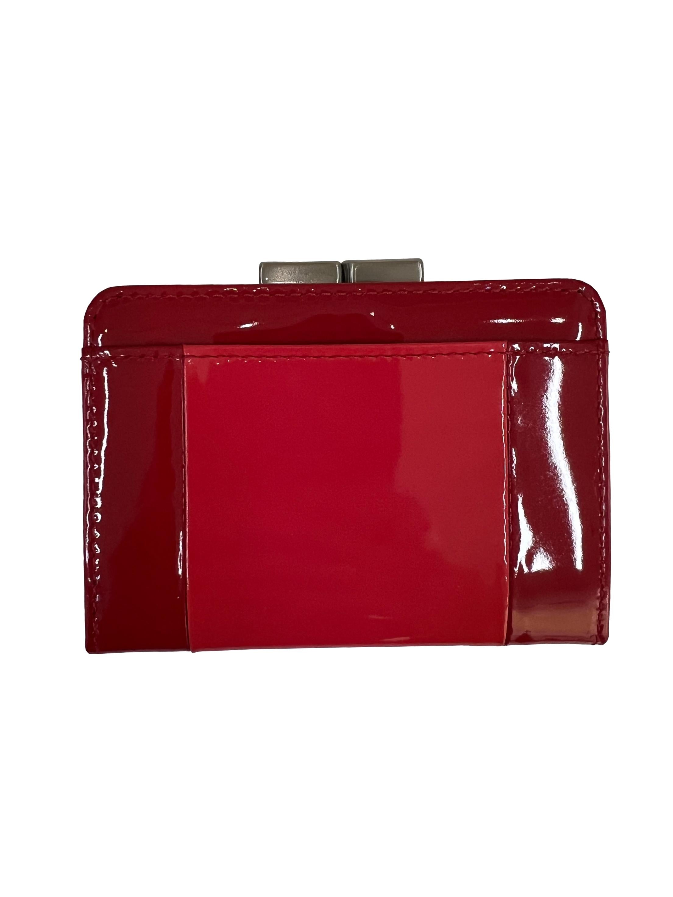 Red Orange Glossy Card Holder
