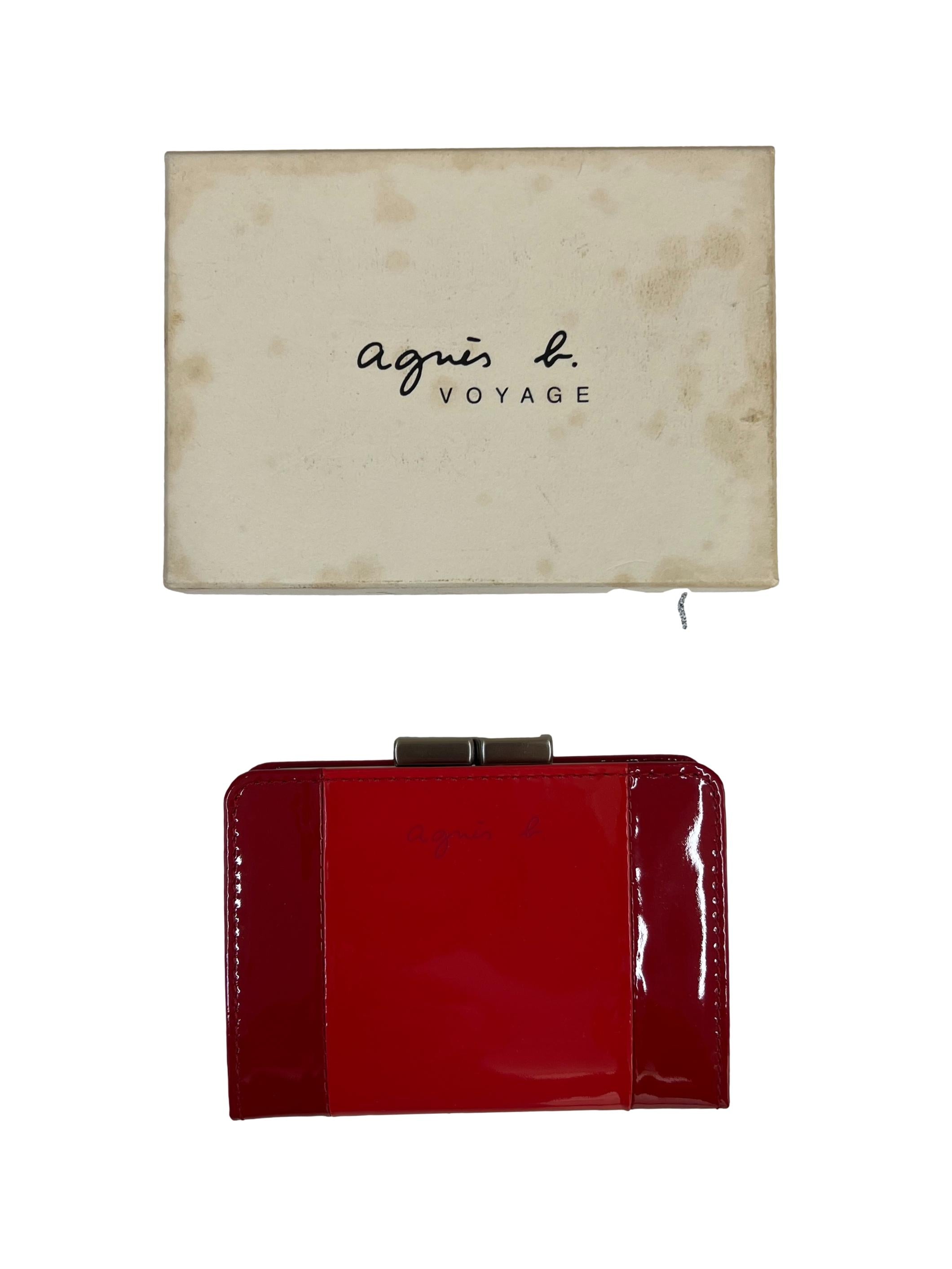 Red Orange Glossy Card Holder